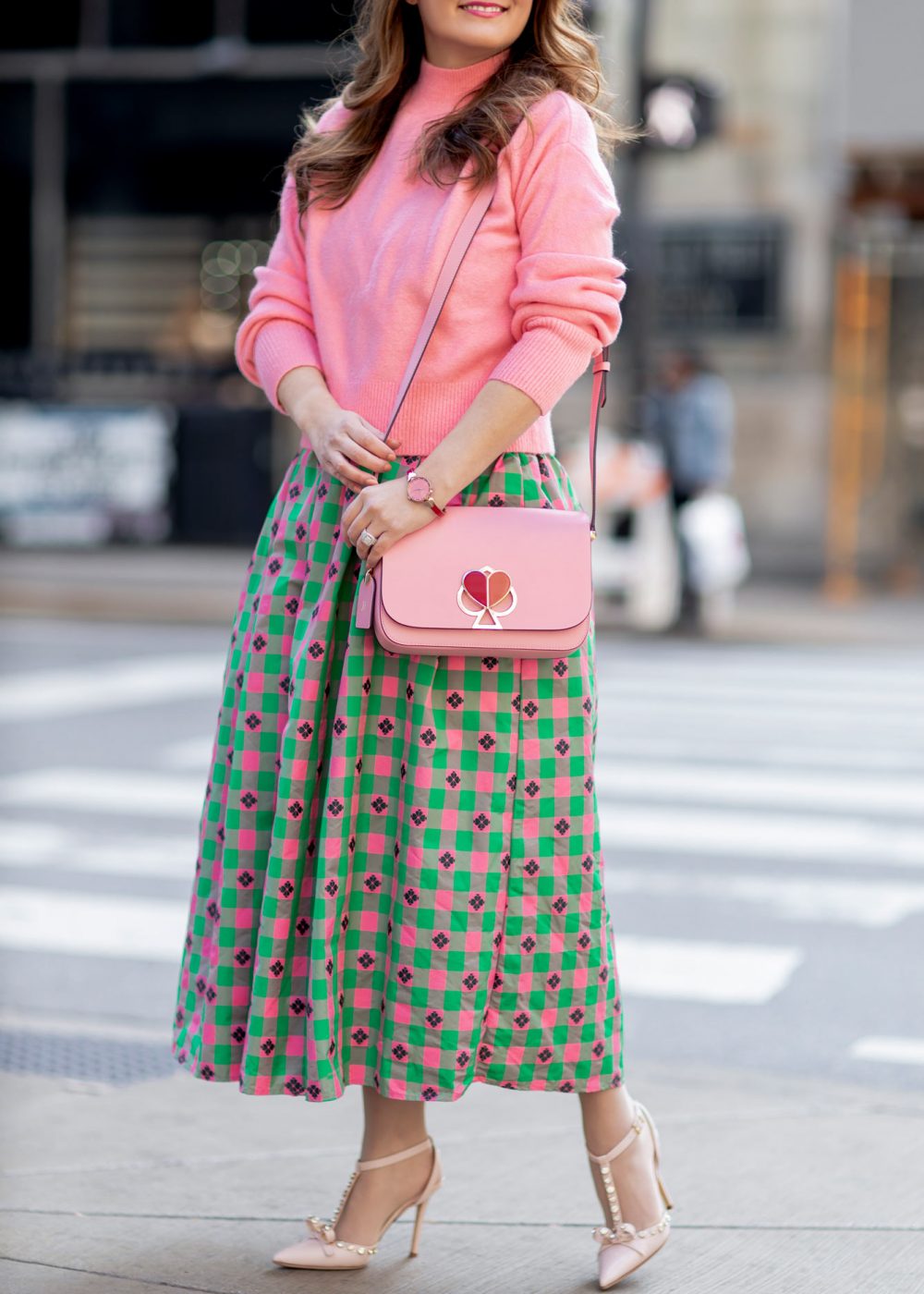 kate spade pink red hollis watch