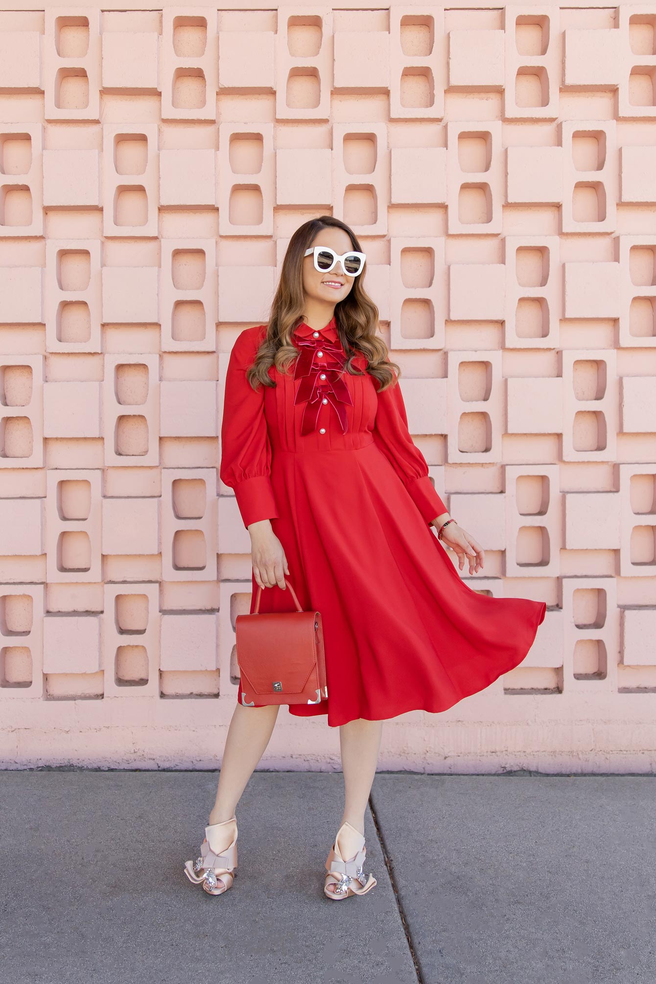 Atlantic Pacific Red Bow Dress