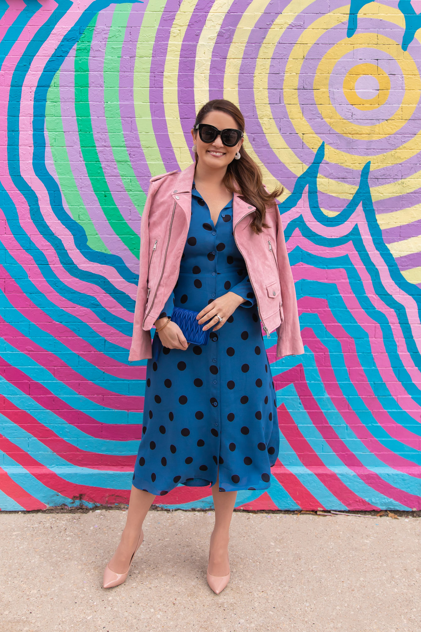 Reformation Polka Dot Shirtdress