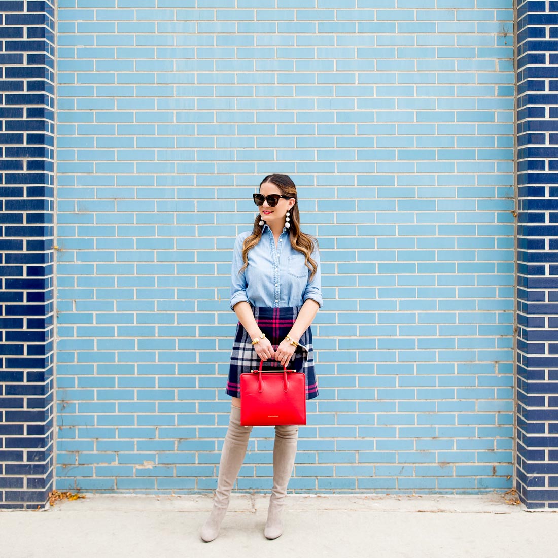 Blue Brick Wall Chicago West Loop