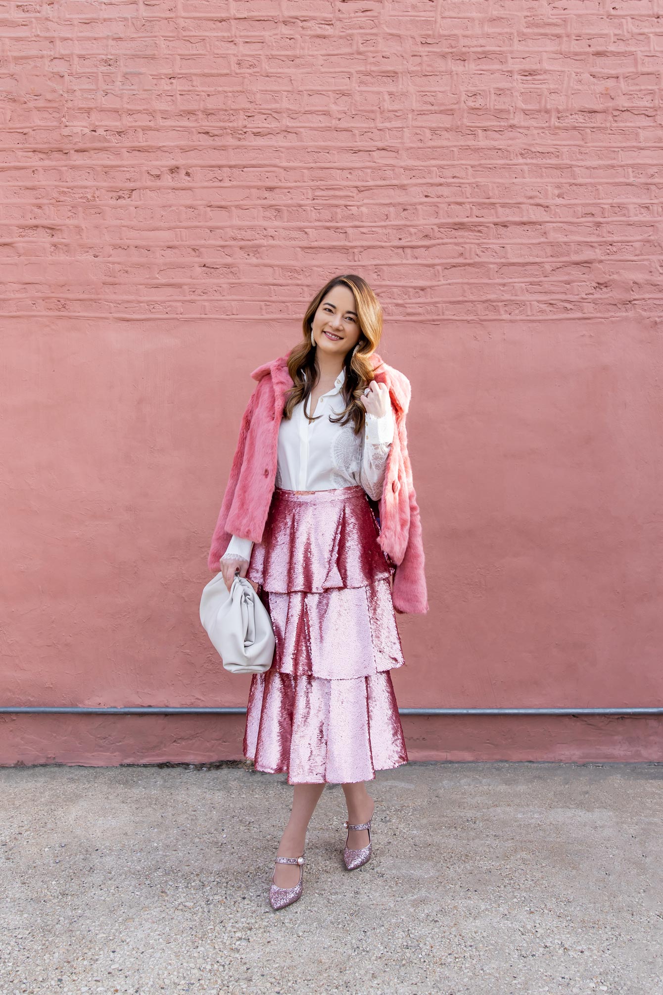 Chicago Pink Brick Wall