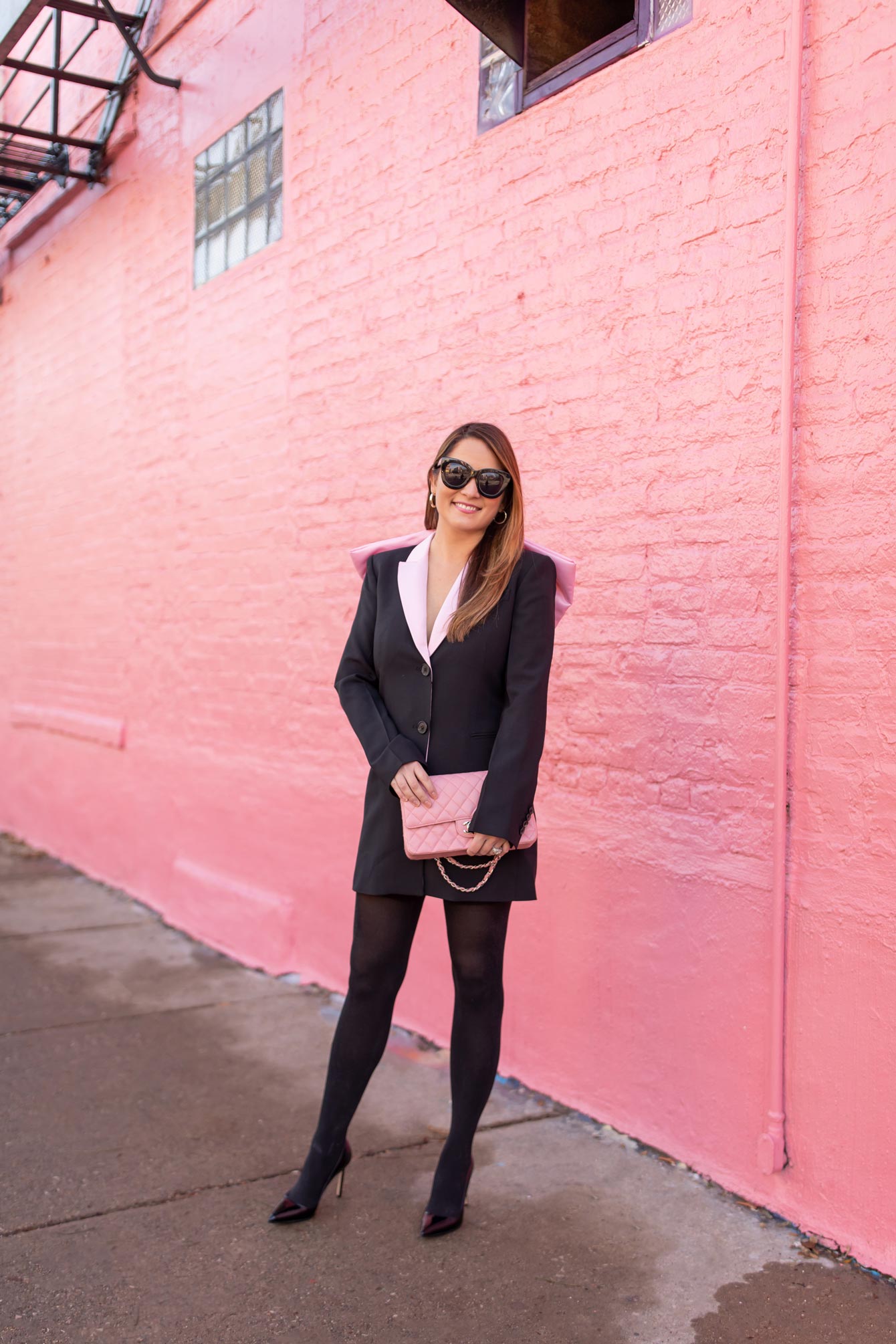 Chicago Pink Brick Wall