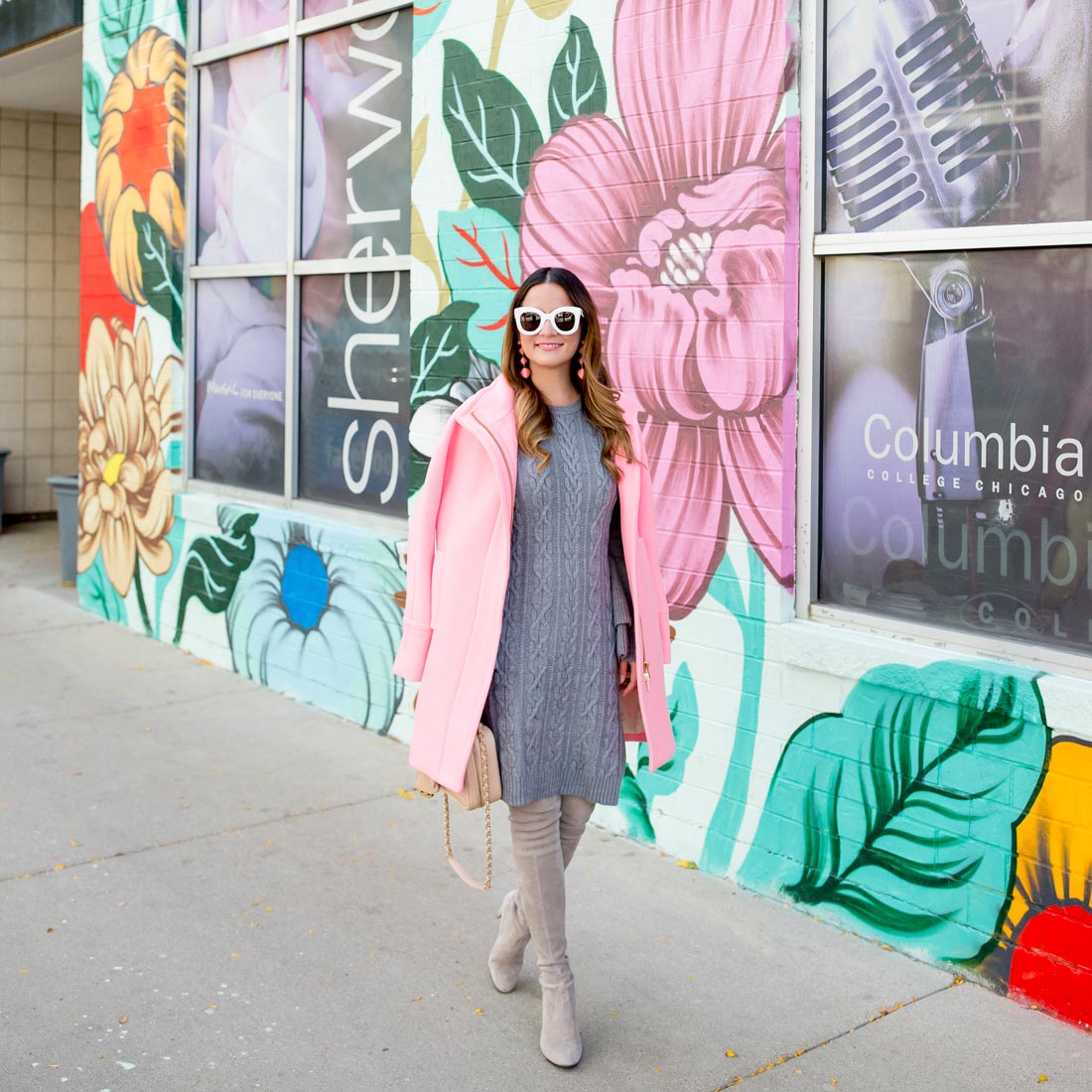 Louise Jones 0uizi Floral Mural Columbia Chicago