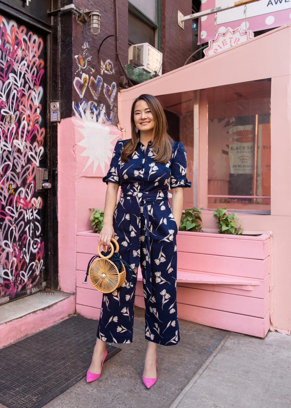 Gal Meets Glam Navy Jumpsuit