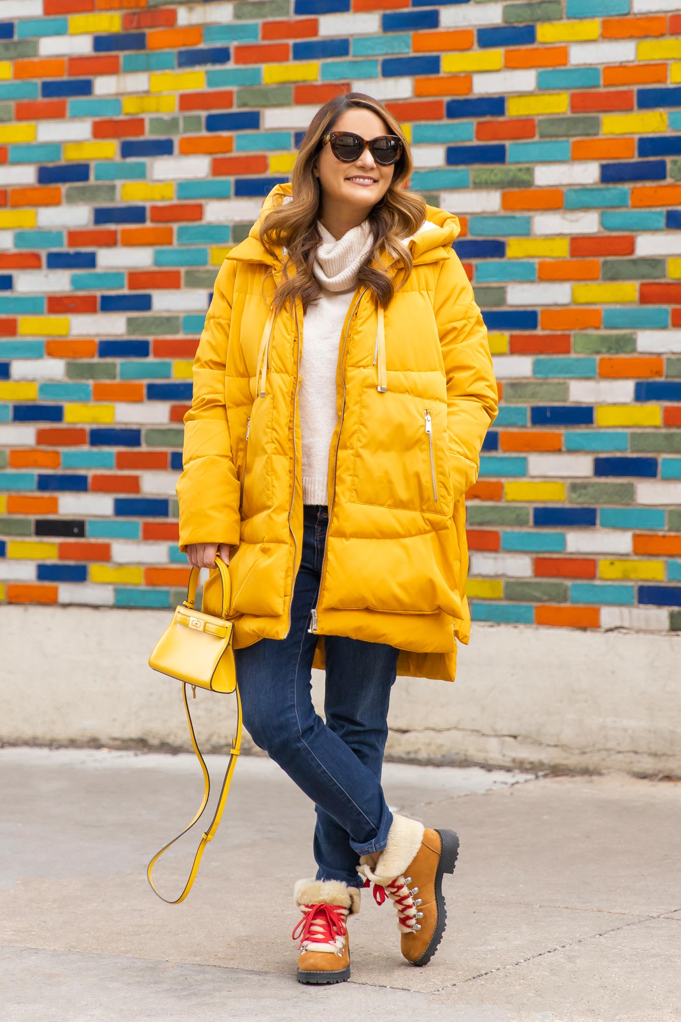 Sam Edelman Yellow Sherpa Parka