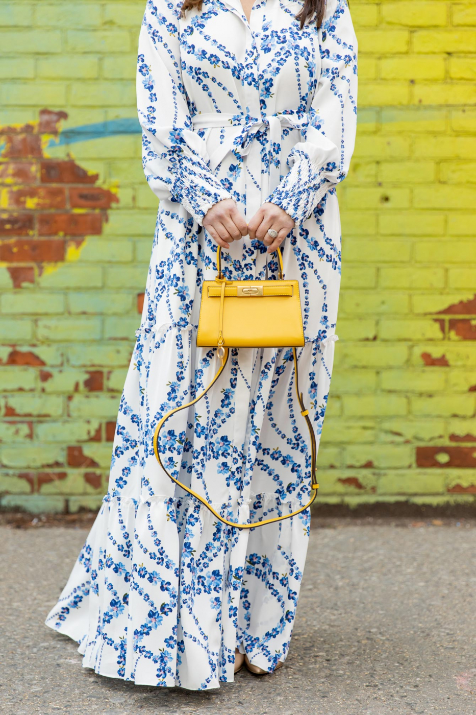 Tory Burch Yellow Lee Radziwill Bag