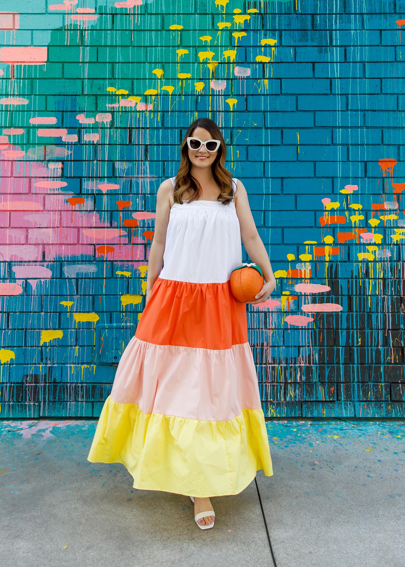 Jennifer Lake English Factory Colorblock Sleeveless Dress
