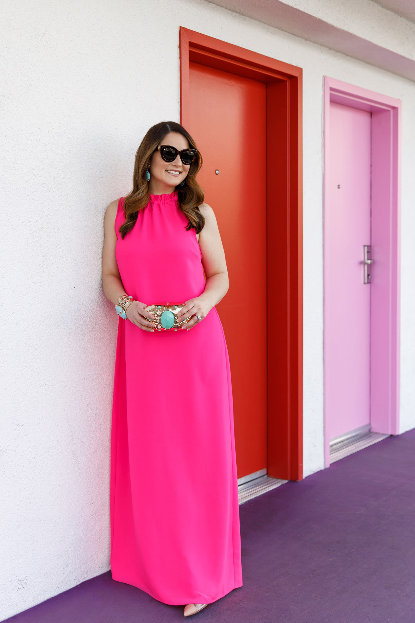 Sail to Sable Hot Pink Maxi Dress