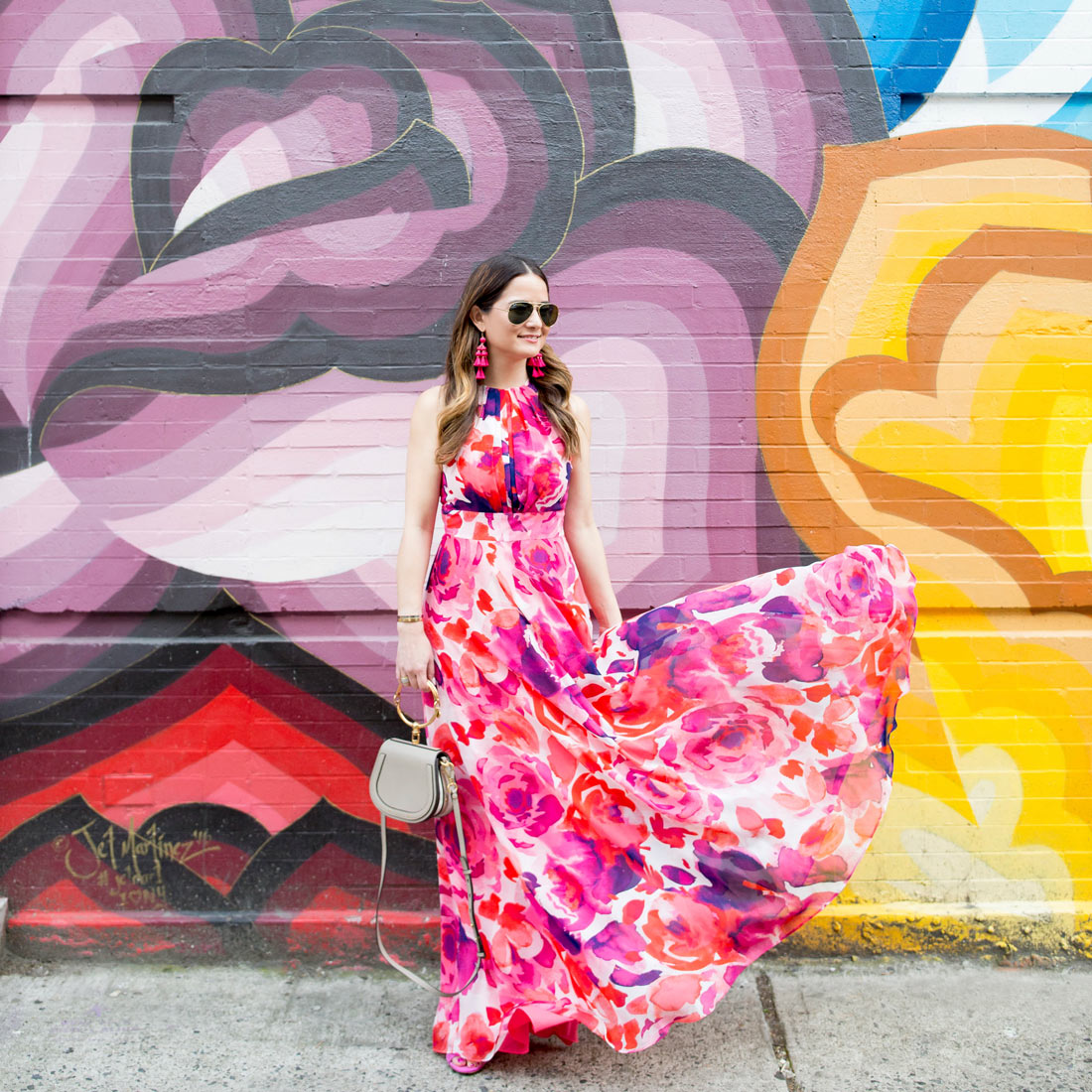 Bowery Floral Colorful Mural