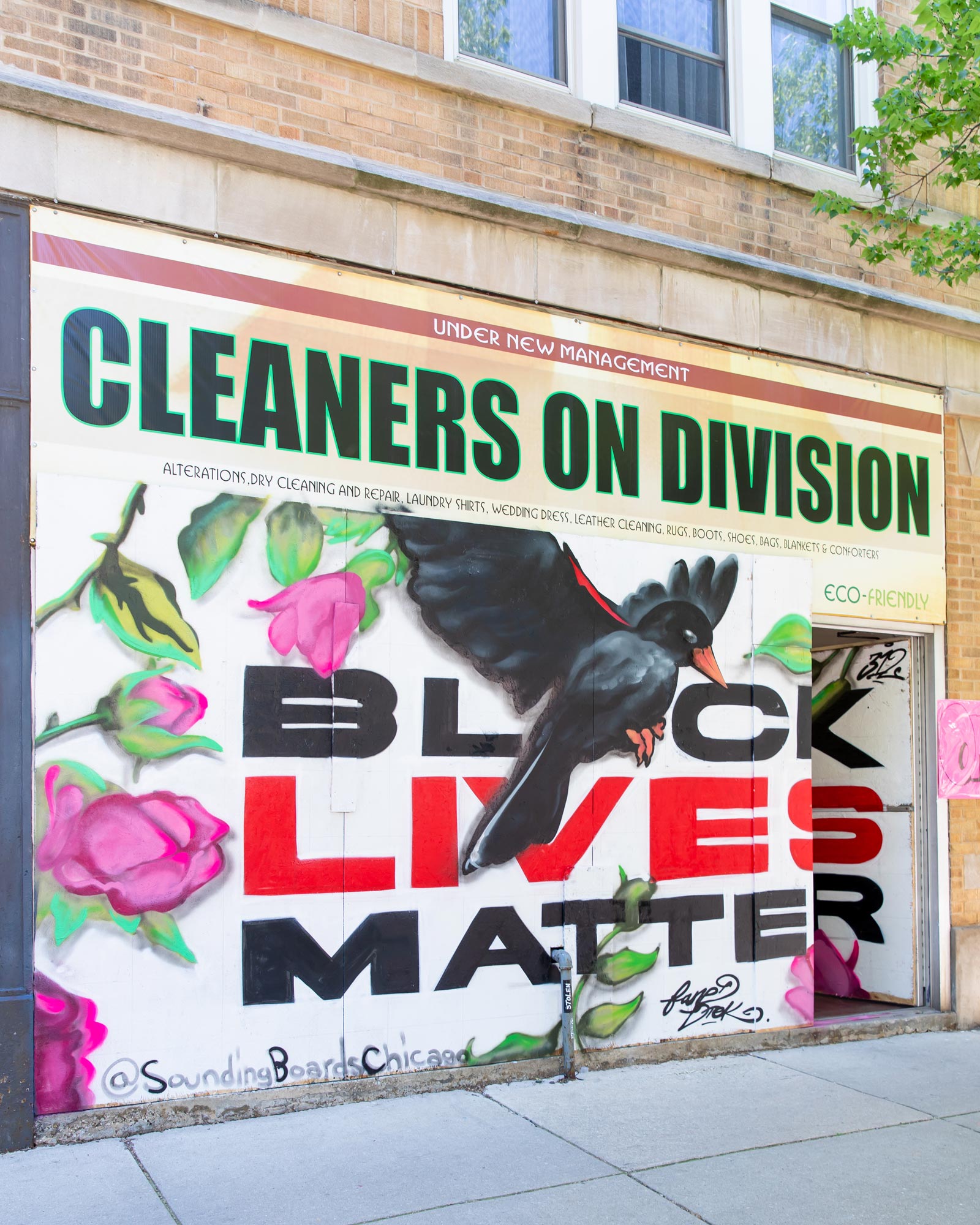 Black Lives Matter Mural Division Street Chicago