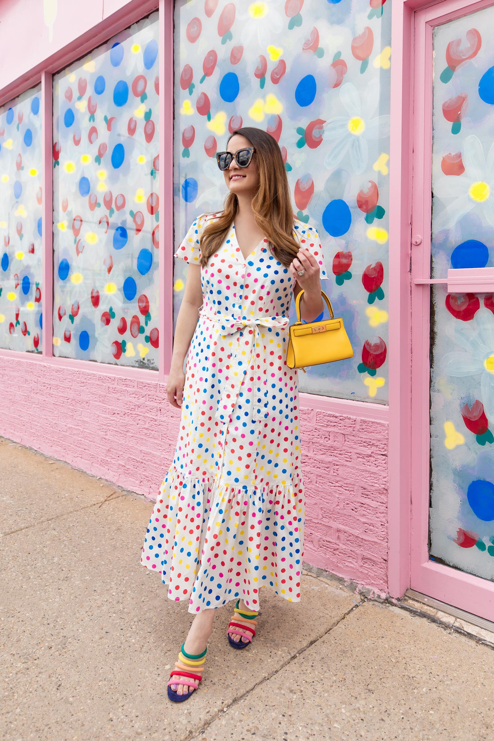 Color Me Courtney Polka Dot Dress