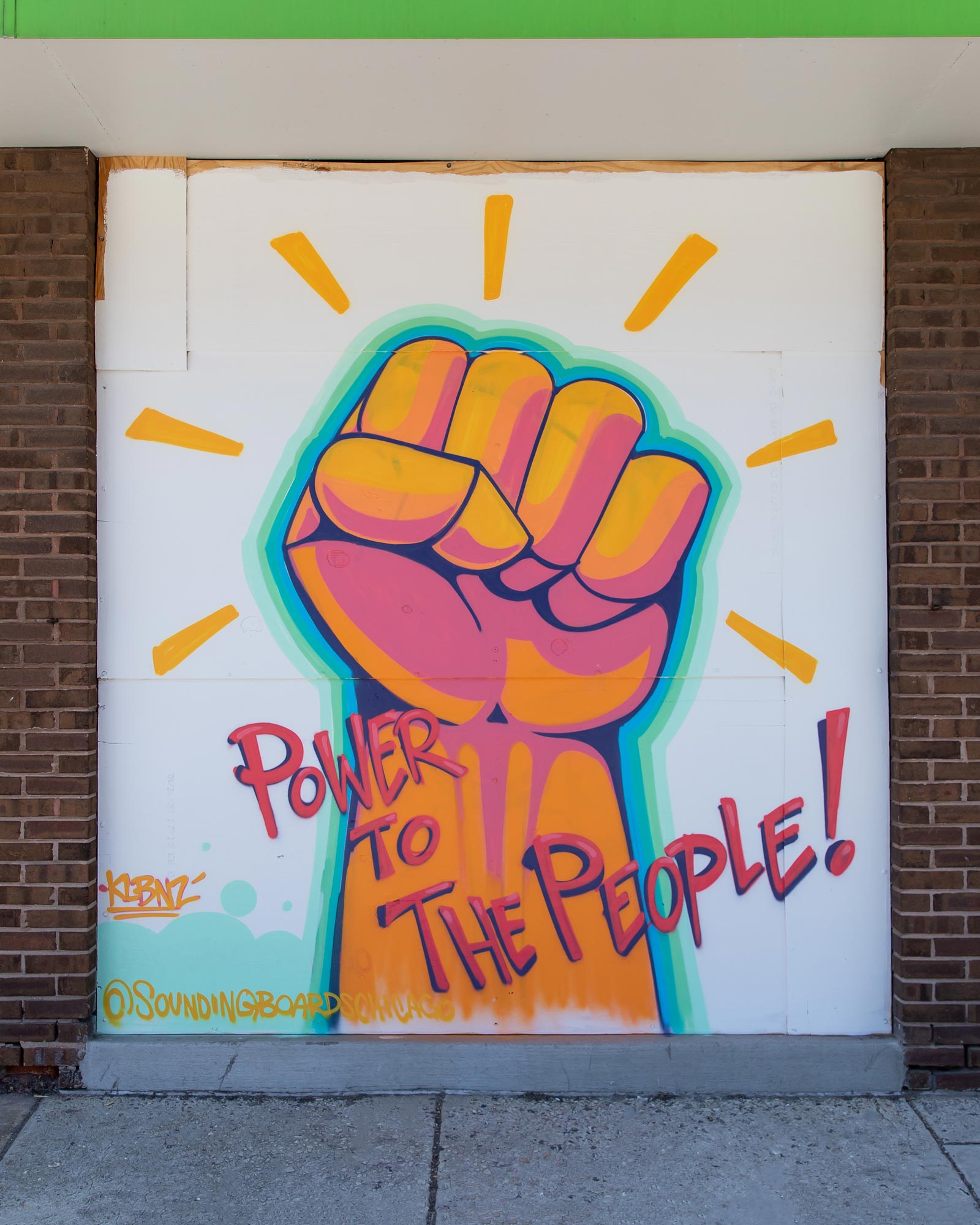 Power to the People Mural Logan Square