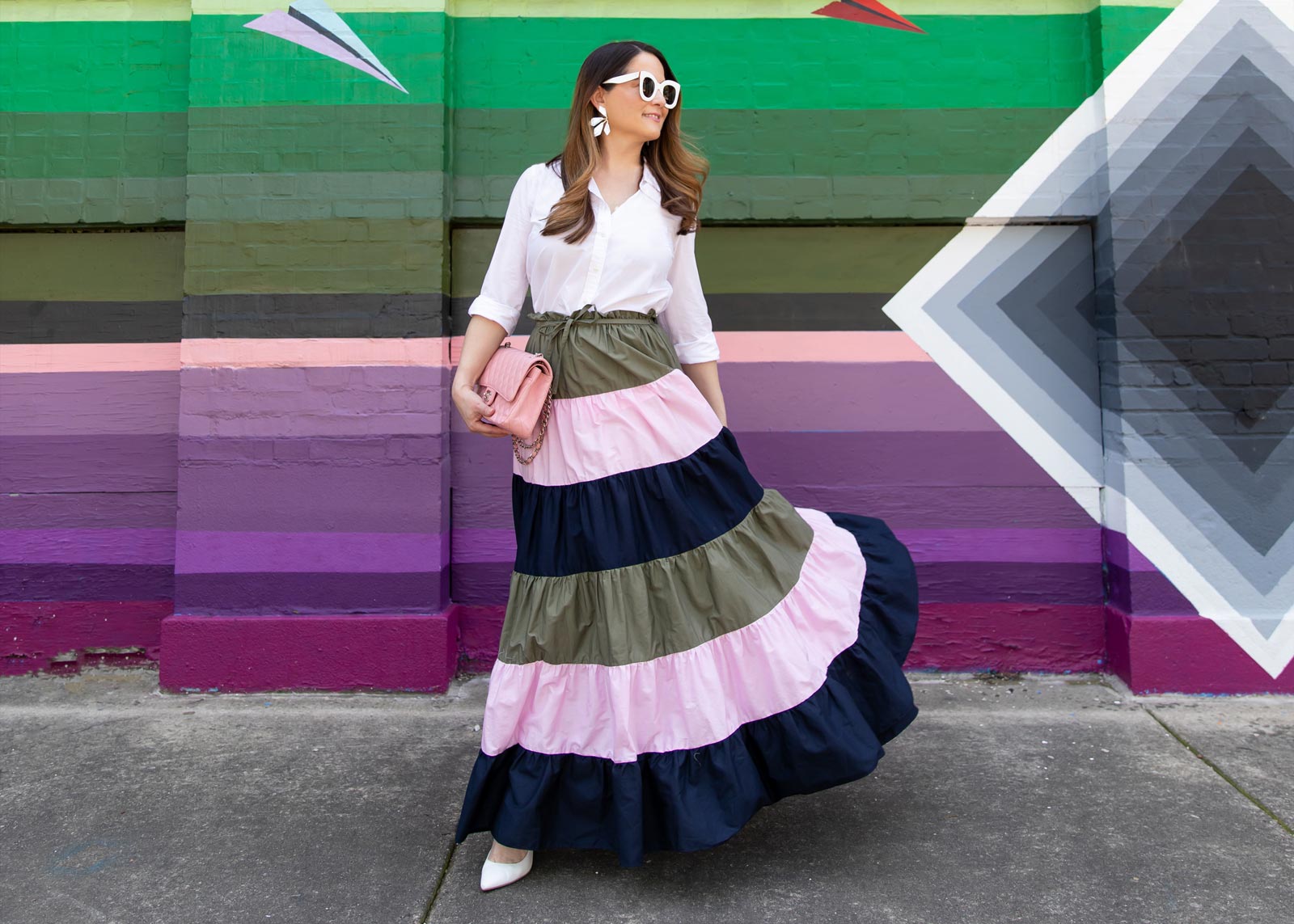 Anthropologie Tiered Maxi Skirt