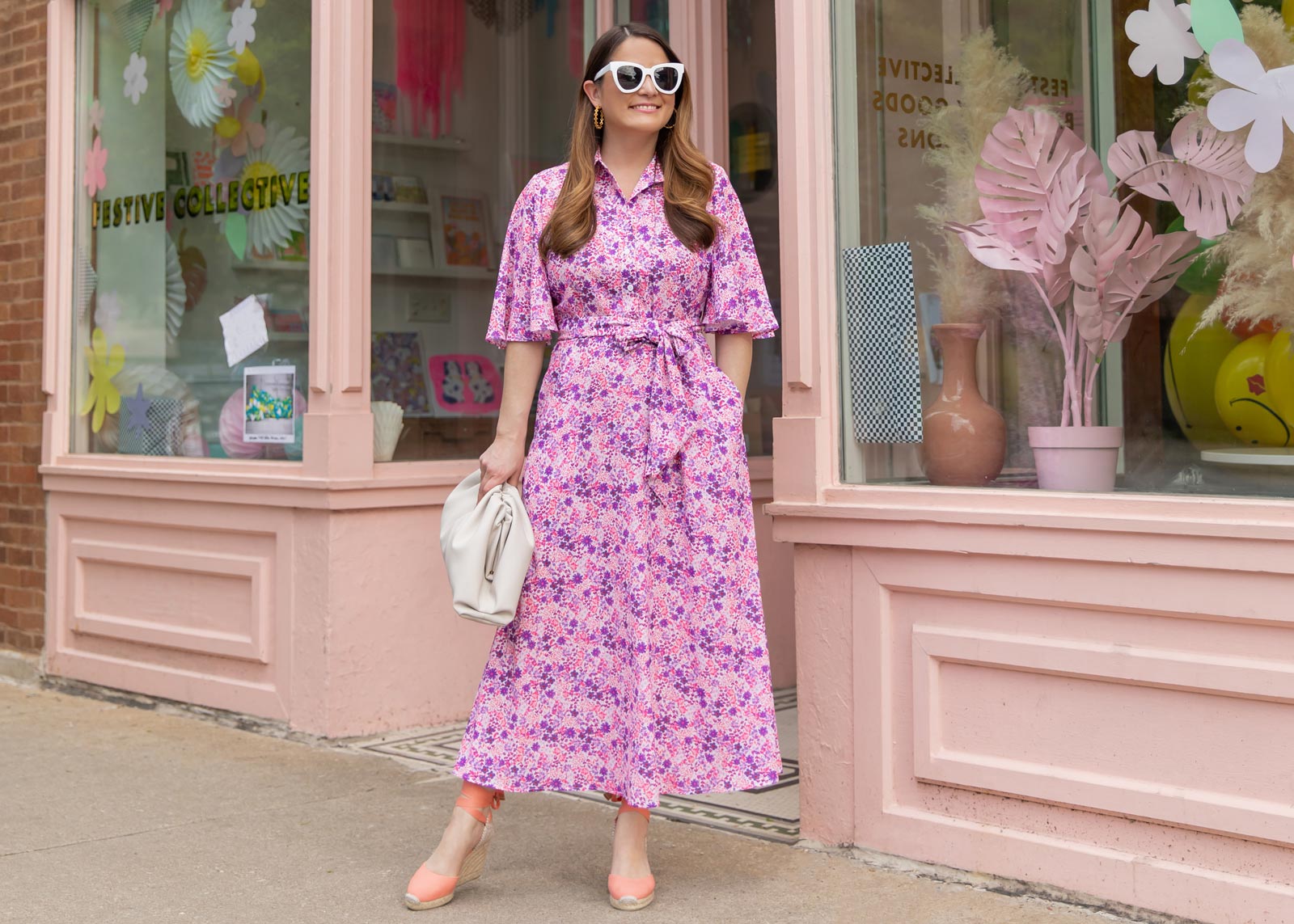 Jennifer Lake Tuckernuck Floral Shirtdress