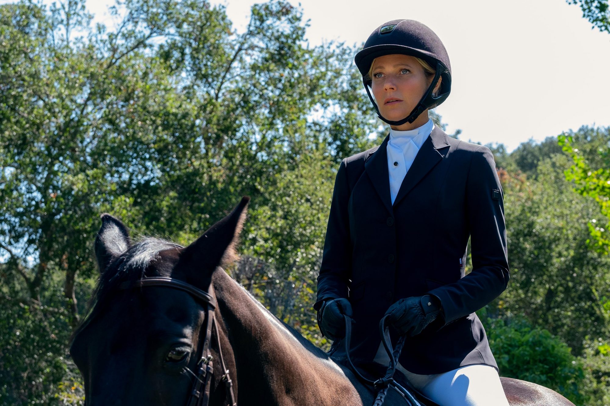 Politician Gwyneth Paltrow Equestrian Look