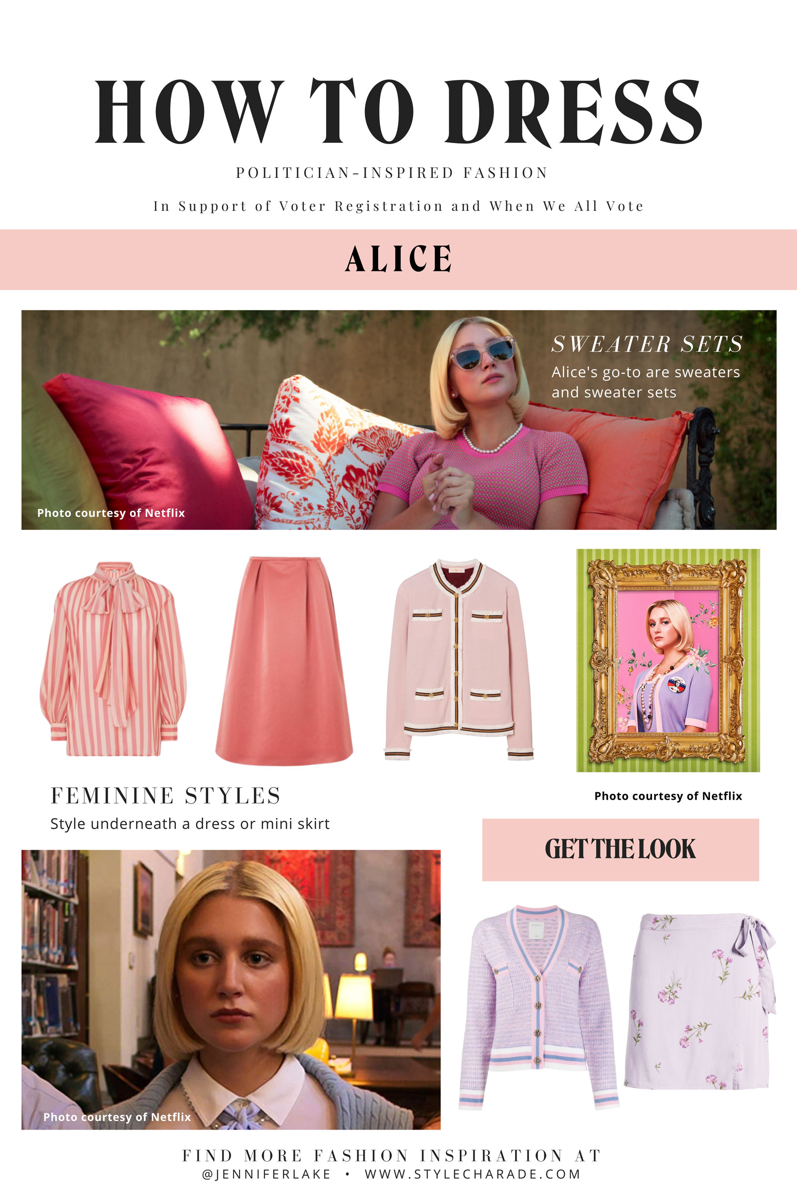 Politician Alice Charles Outfits