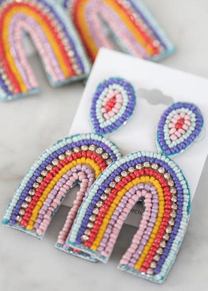 Tiny Tassel Colorful Earrings