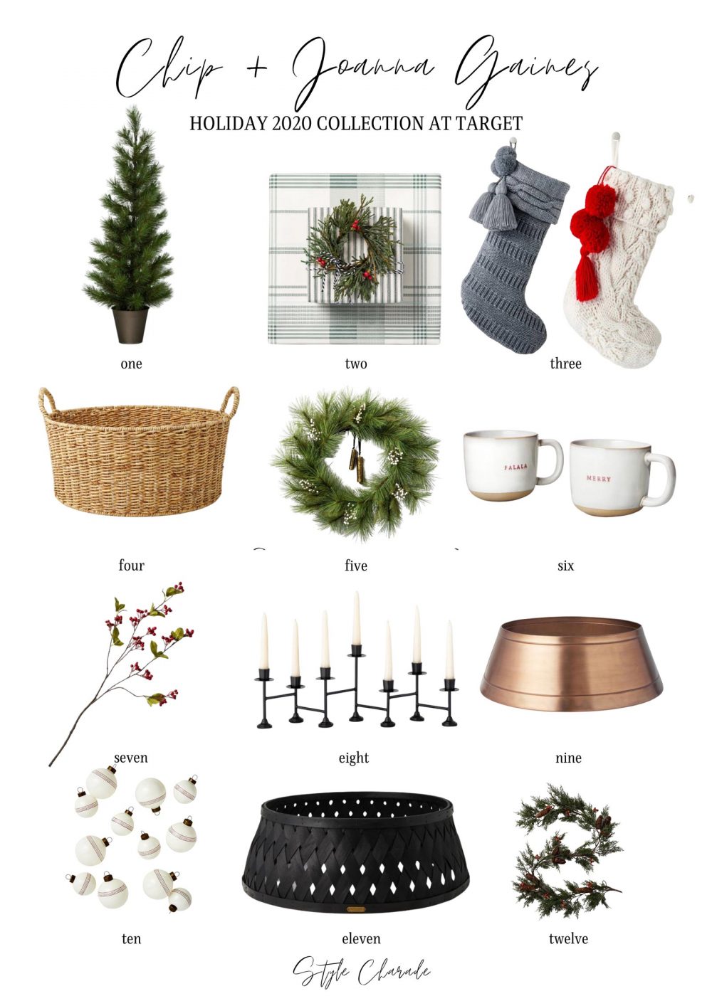 Chip + Jo's New Target Magnolia Holiday Collection Style Charade