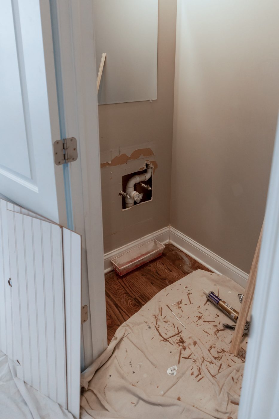 Jennifer Lake Powder Room Progress