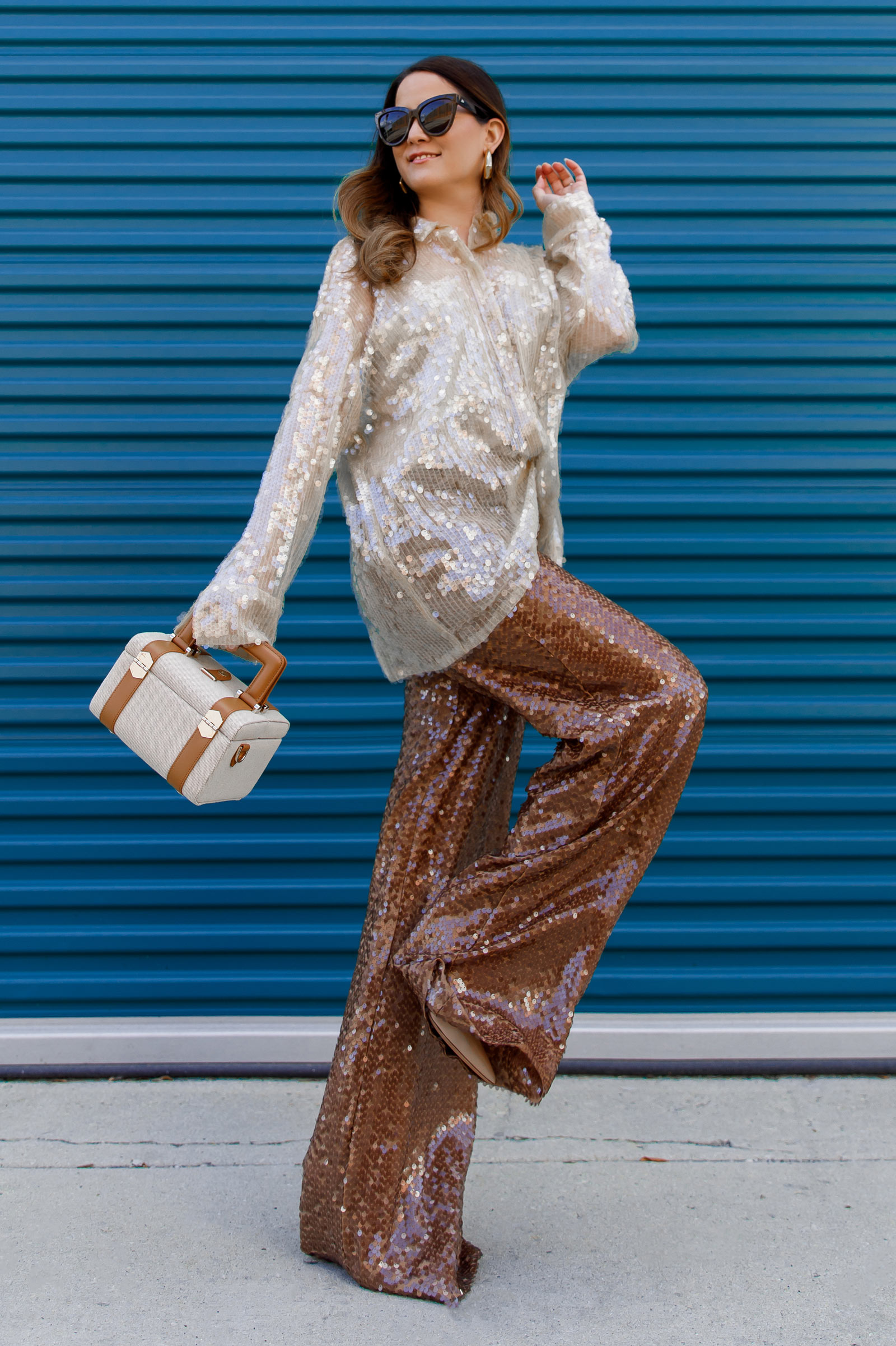 jennifer lake sequin pants