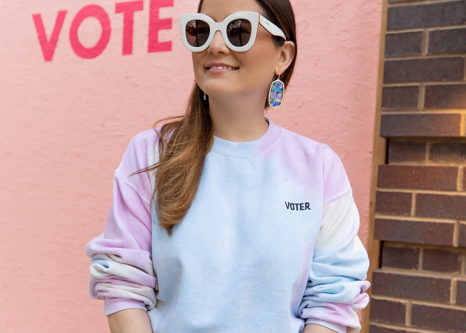 Voter Tie Dye Sweatshirt