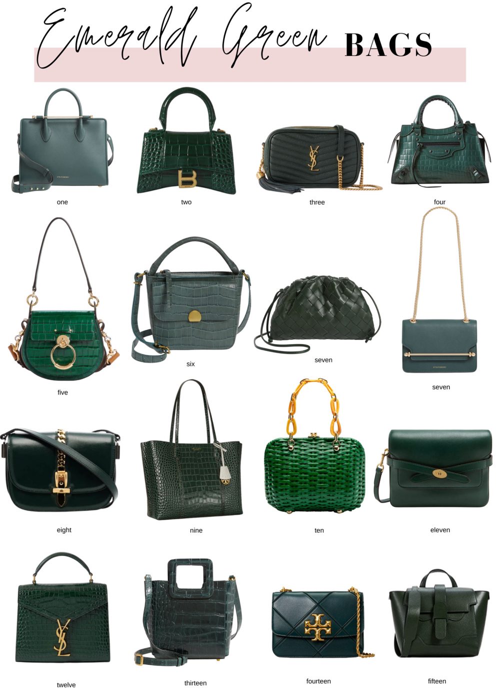 The Best Emerald Green Handbags - Style Charade