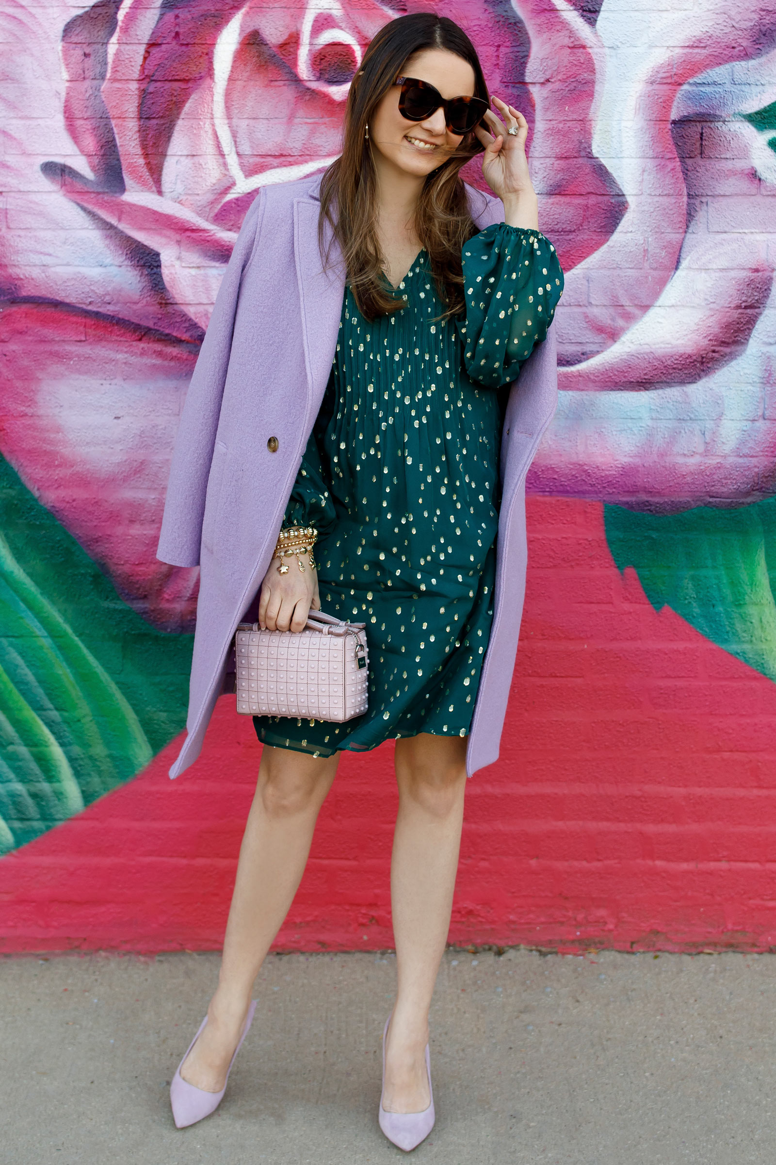 Emerald Green Lavender Outfit