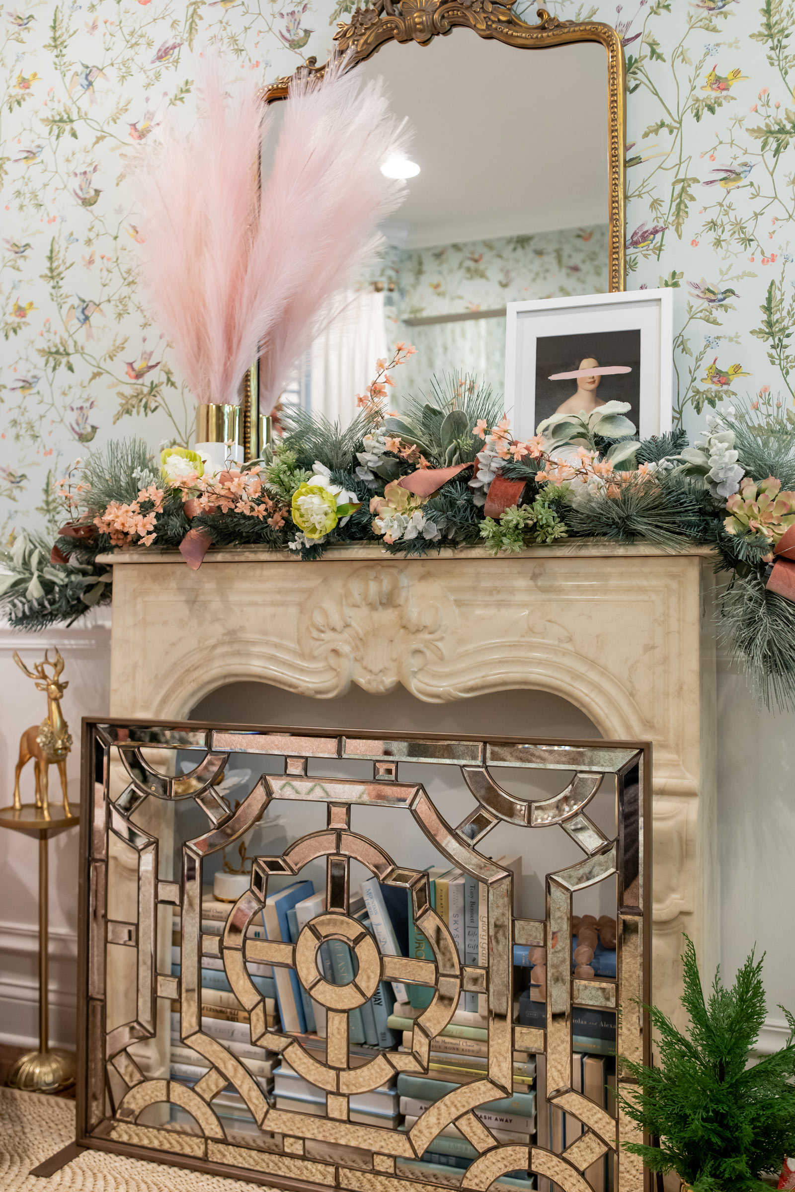 frontgate royal blush garland