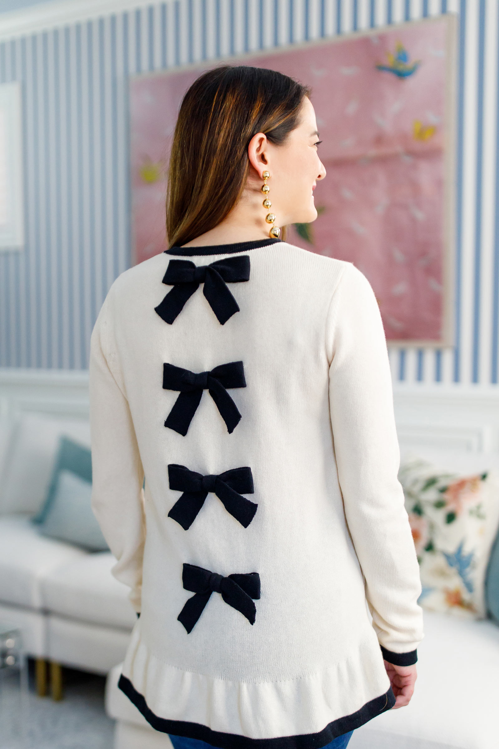 Jennifer Lake Sail to Sable Bow Sweater