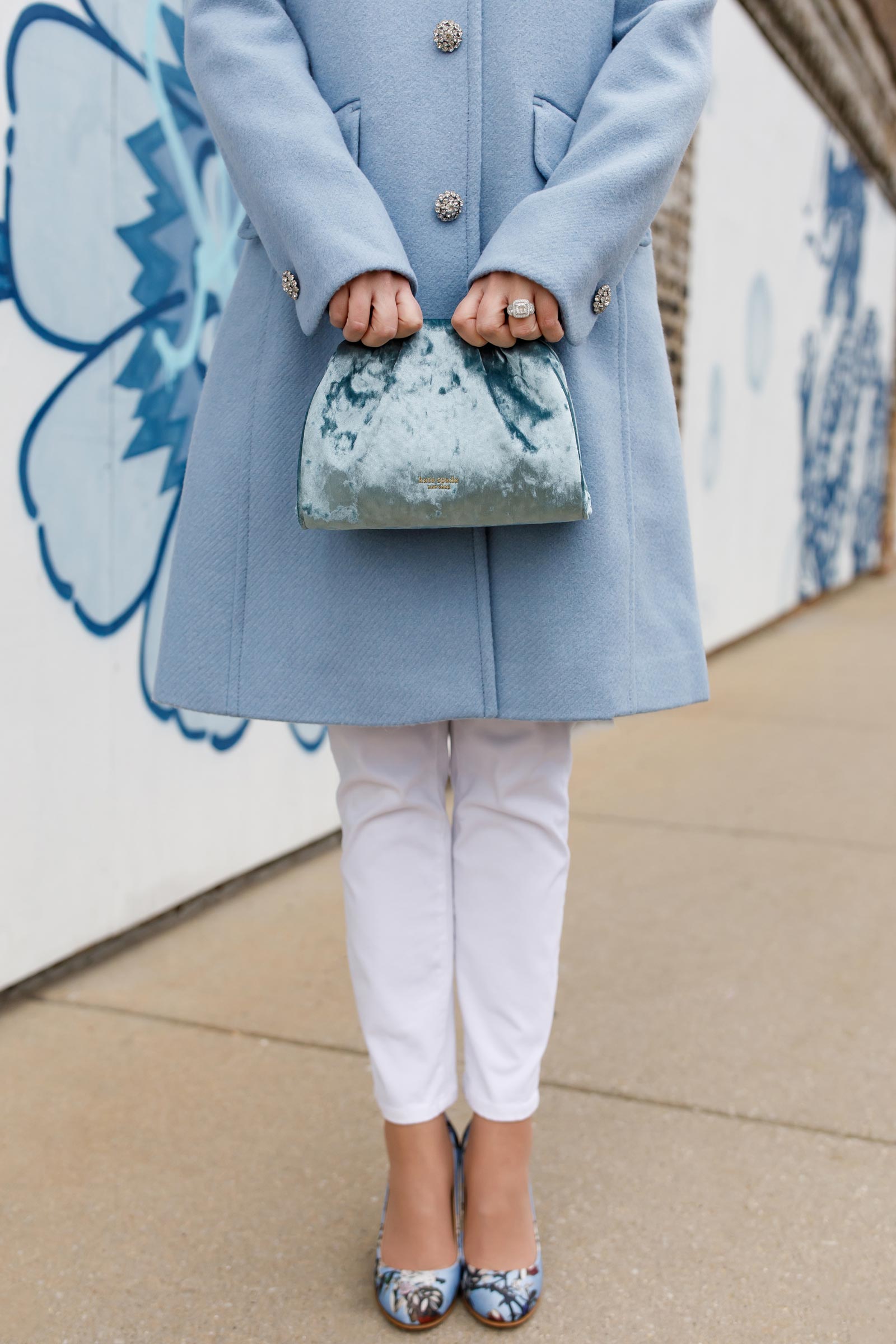 Kate Spade Party Velvet Clutch