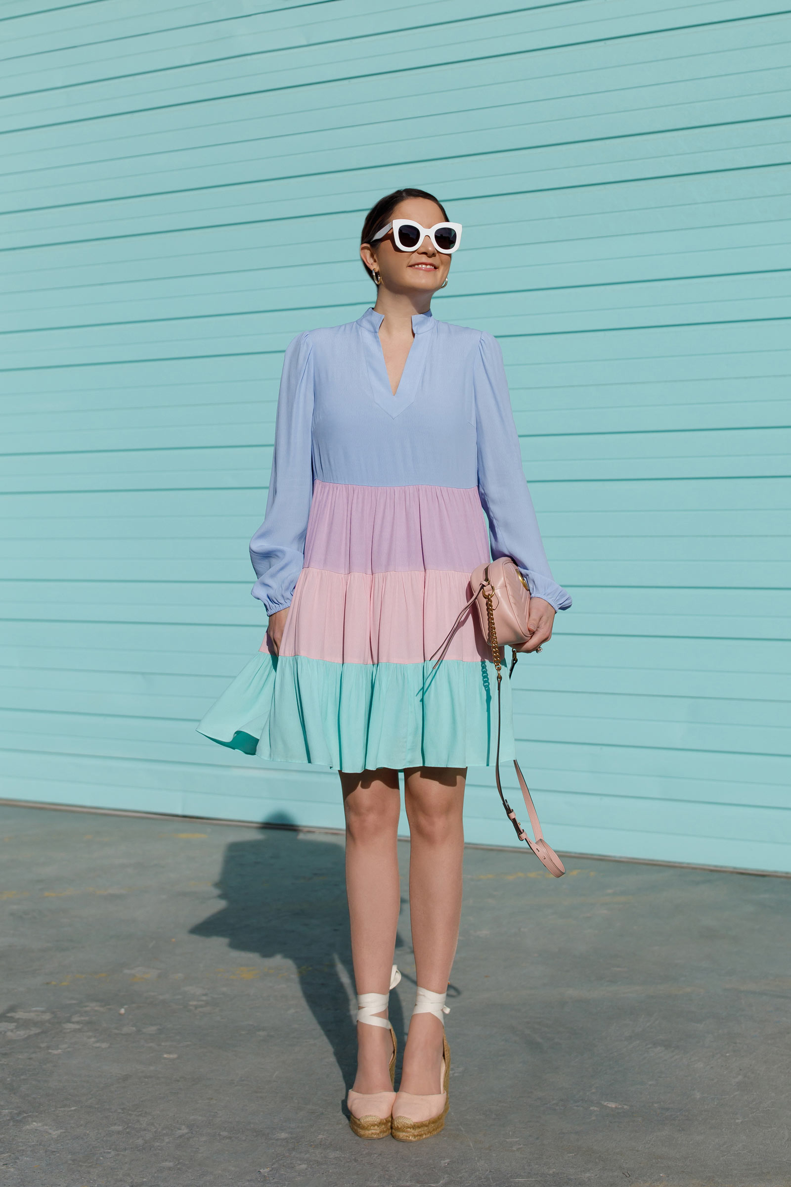 Jennifer Lake Colorblock Dress