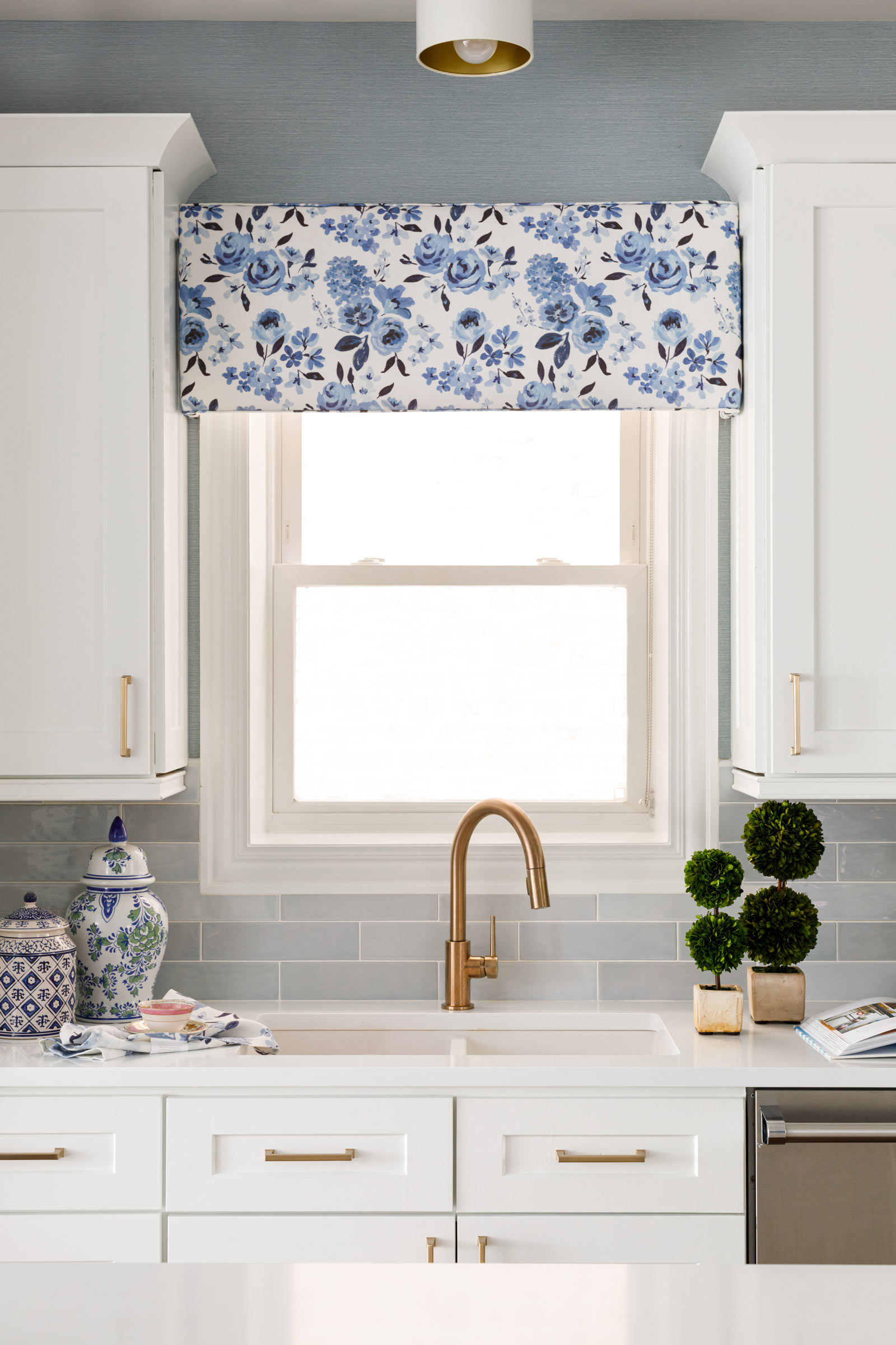 Jennifer Lake Kitchen Blue Tile