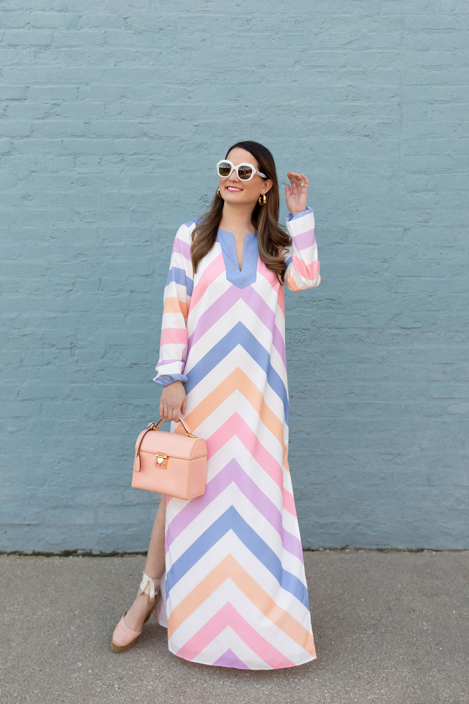 Jennifer Lake Stripe Caftan