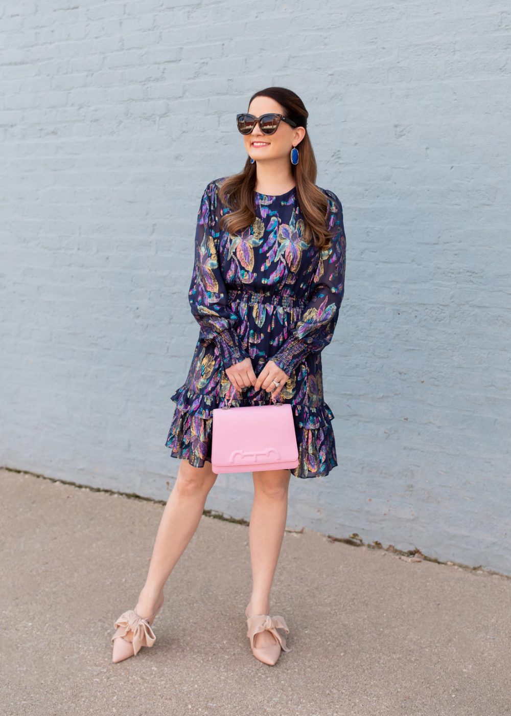 Jennifer Lake Lilly Pulitzer Navy Dress