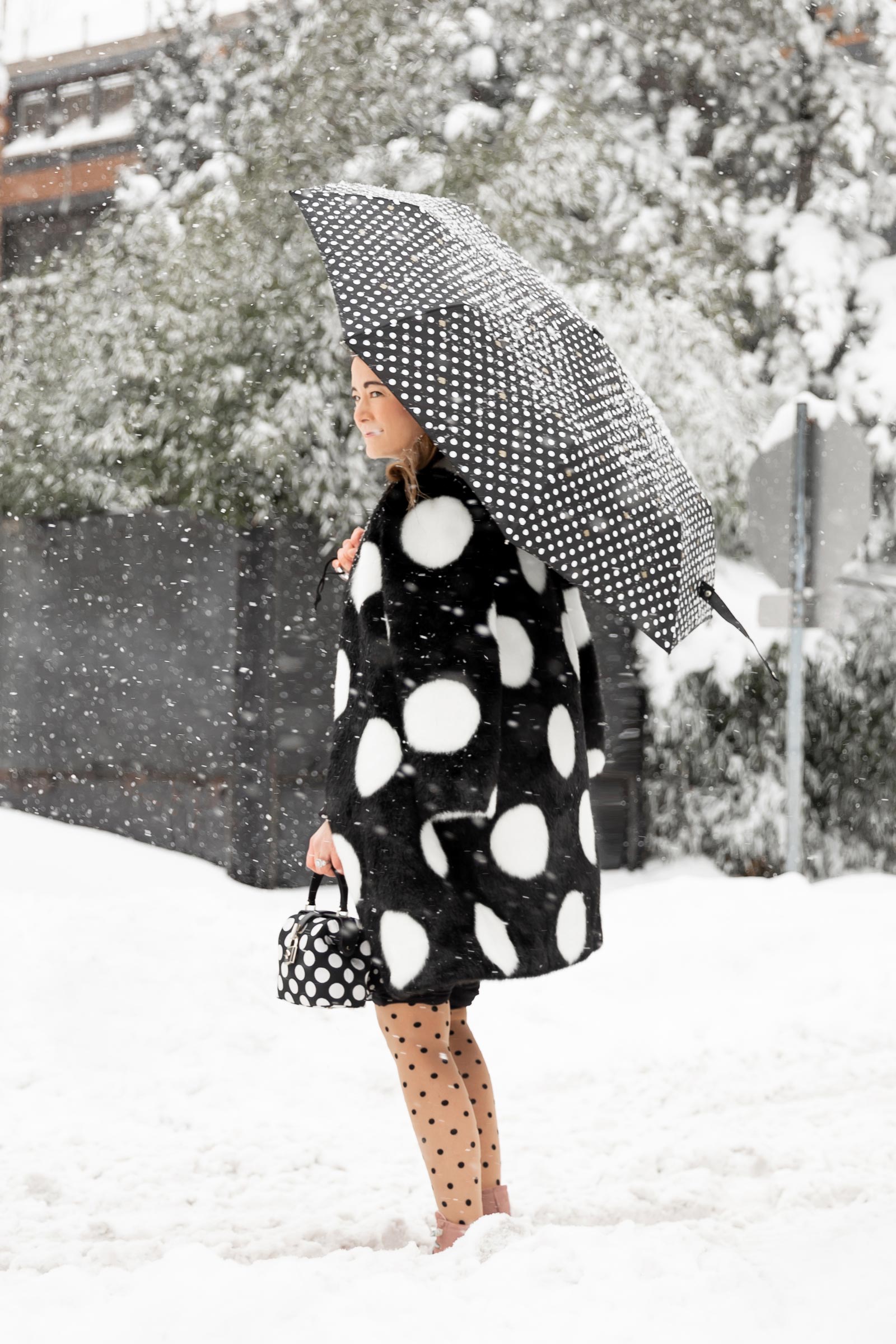 The Ultimate Snow Day in kate spade Polka Dot Layers - Style Charade