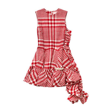 Red Plaid HM Dress