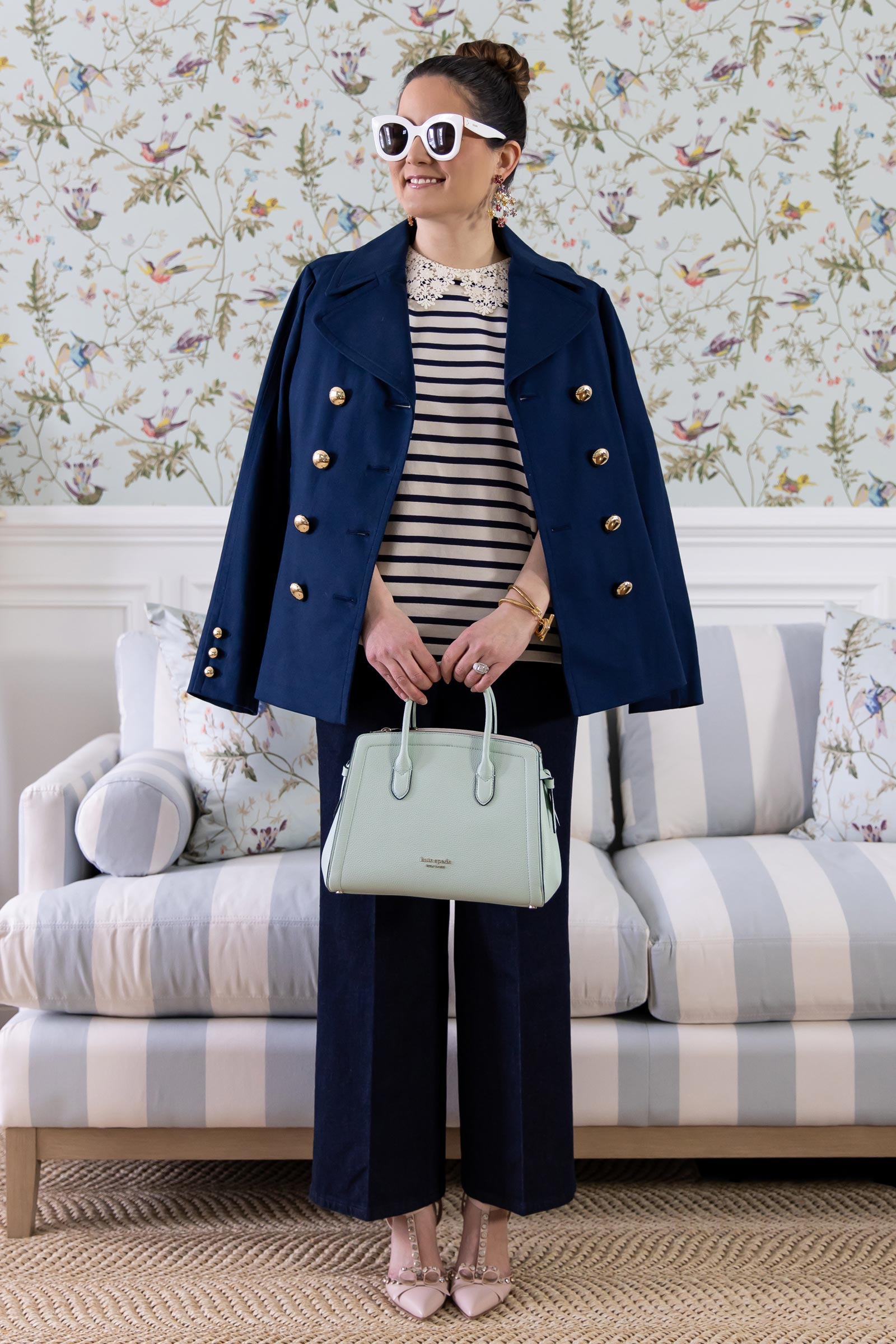 Jennifer Lake Kate Spade Peacoat