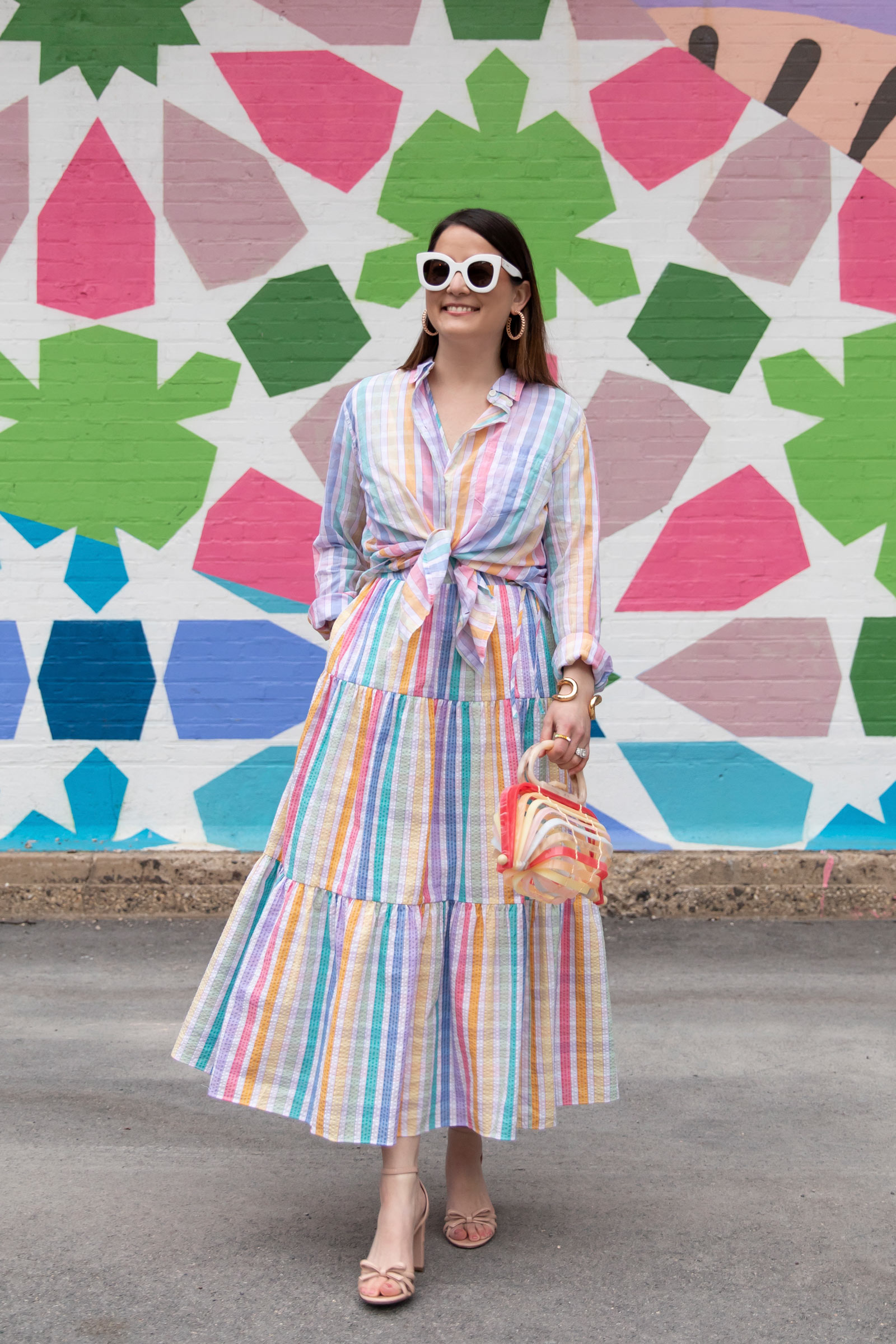 J. Crew Gingham Rainbow