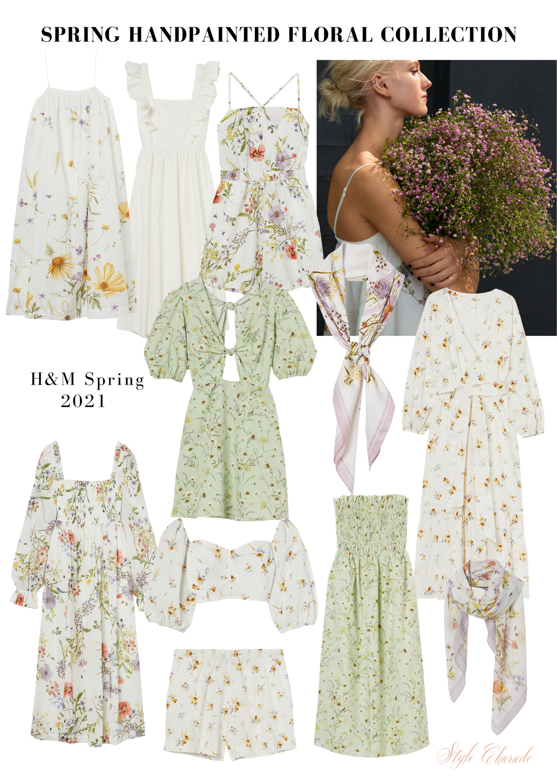 H&M Handpainted Floral Collection  HM Spring Dresses - Style Charade