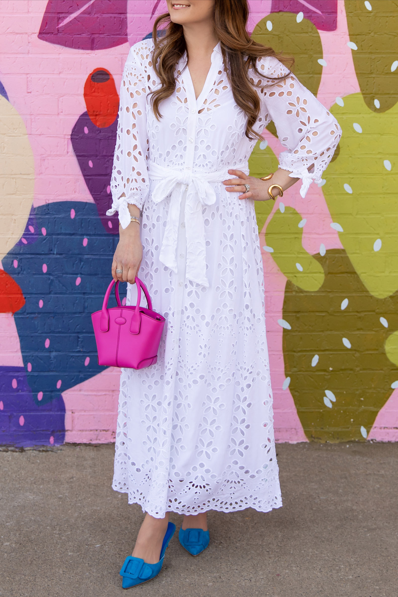 Lilly Pulitzer White Eyelet Long Dress