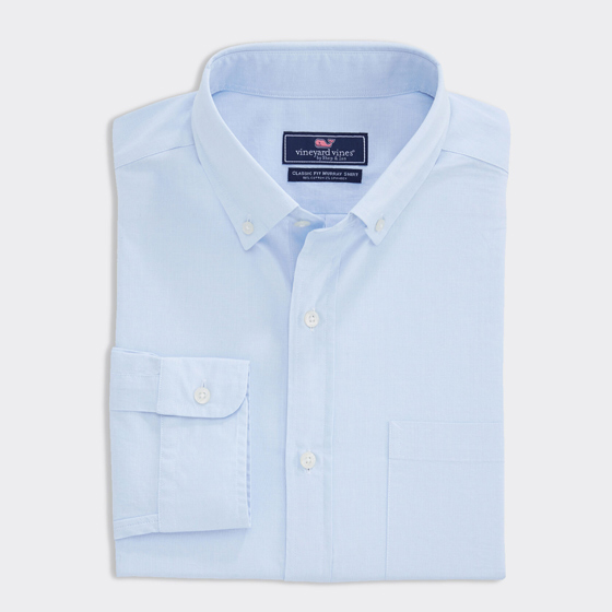 vineyard vines mens blue shirt