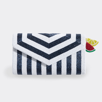 vineyard vines striped clutch