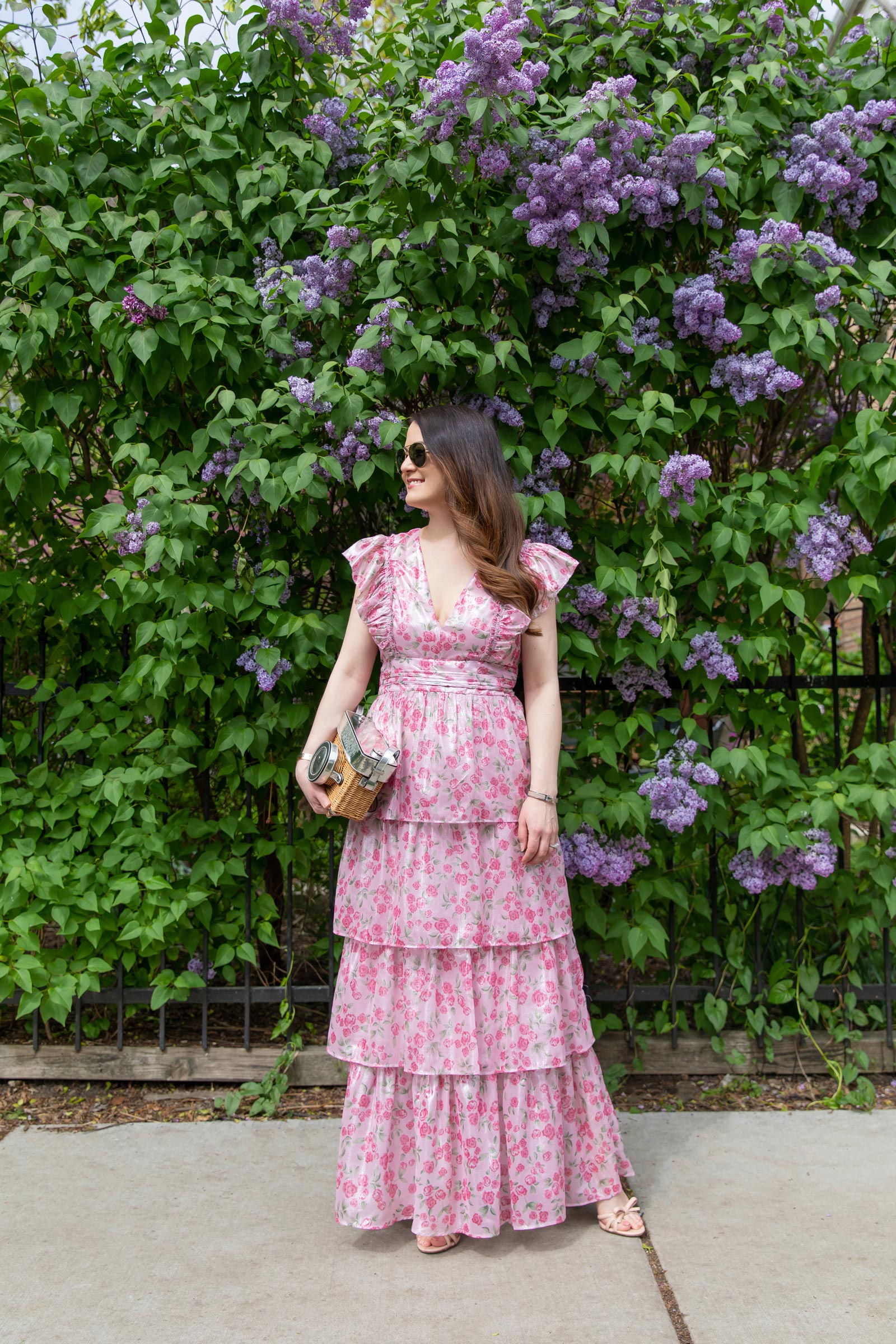 floral bridal shower dress