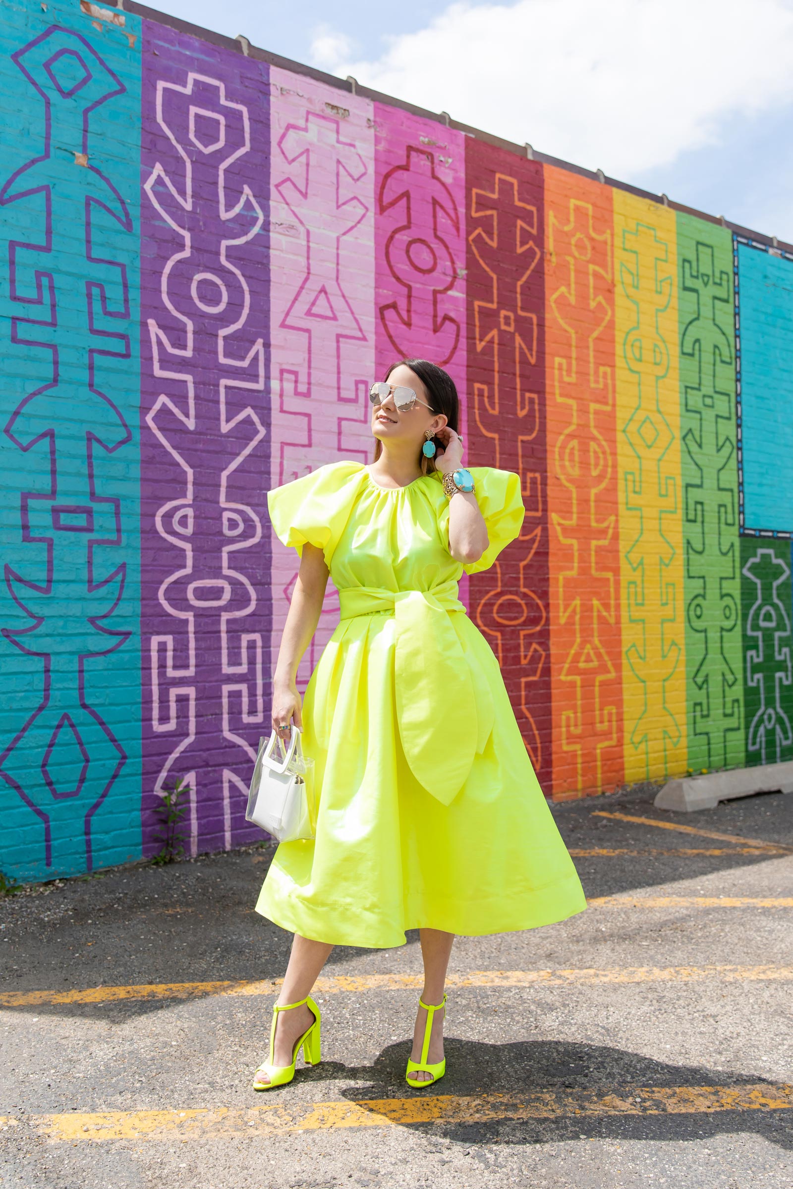 christopher john rogers neon yellow dress