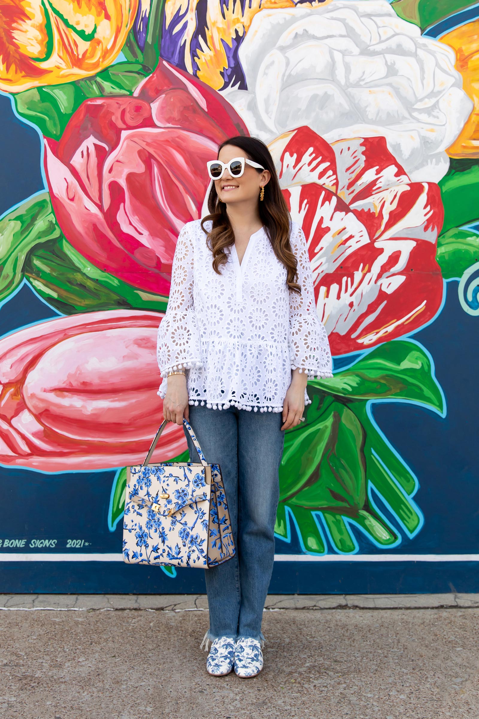 Lilly Pulitzer White Eyelet Top