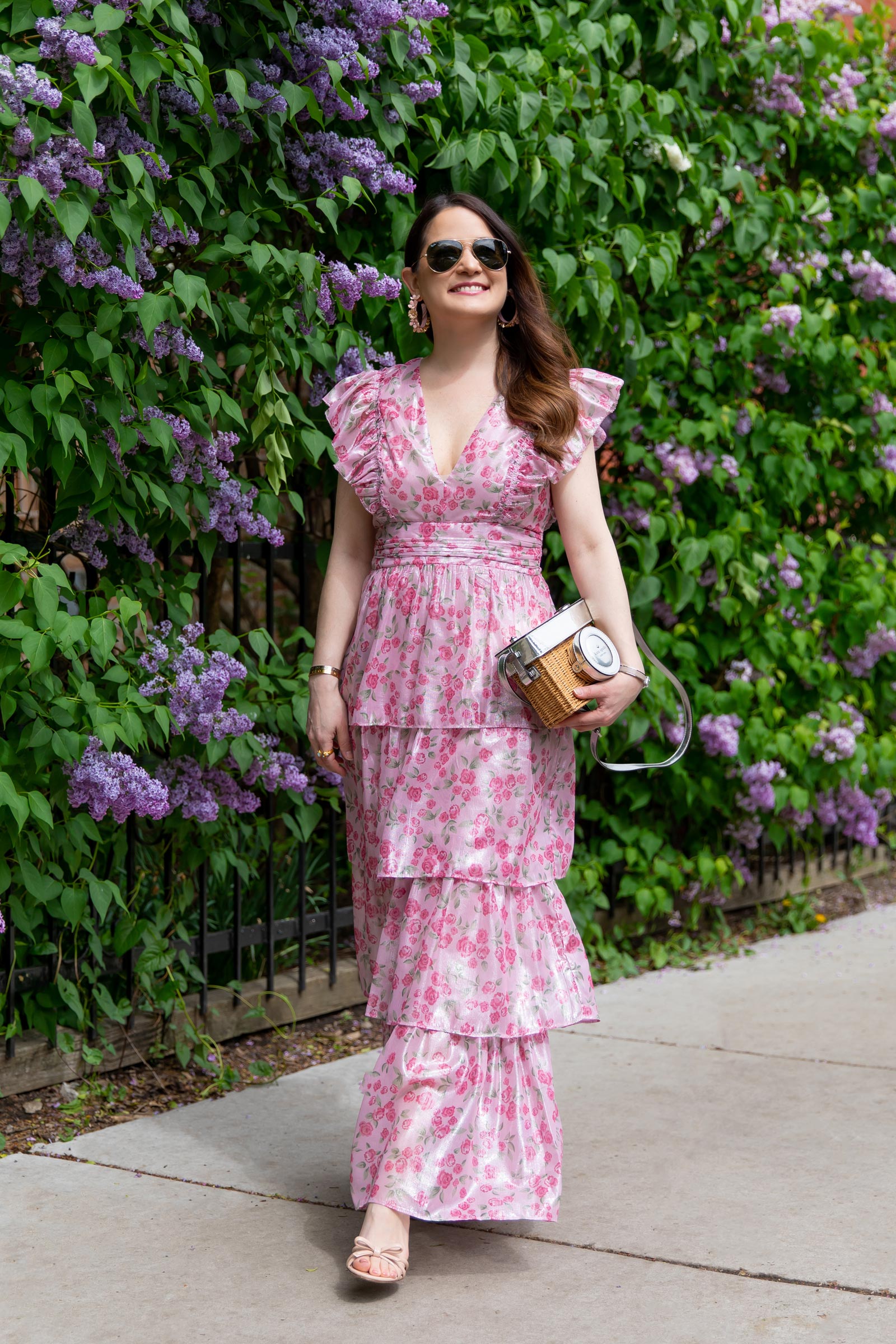 floral bridal shower dress