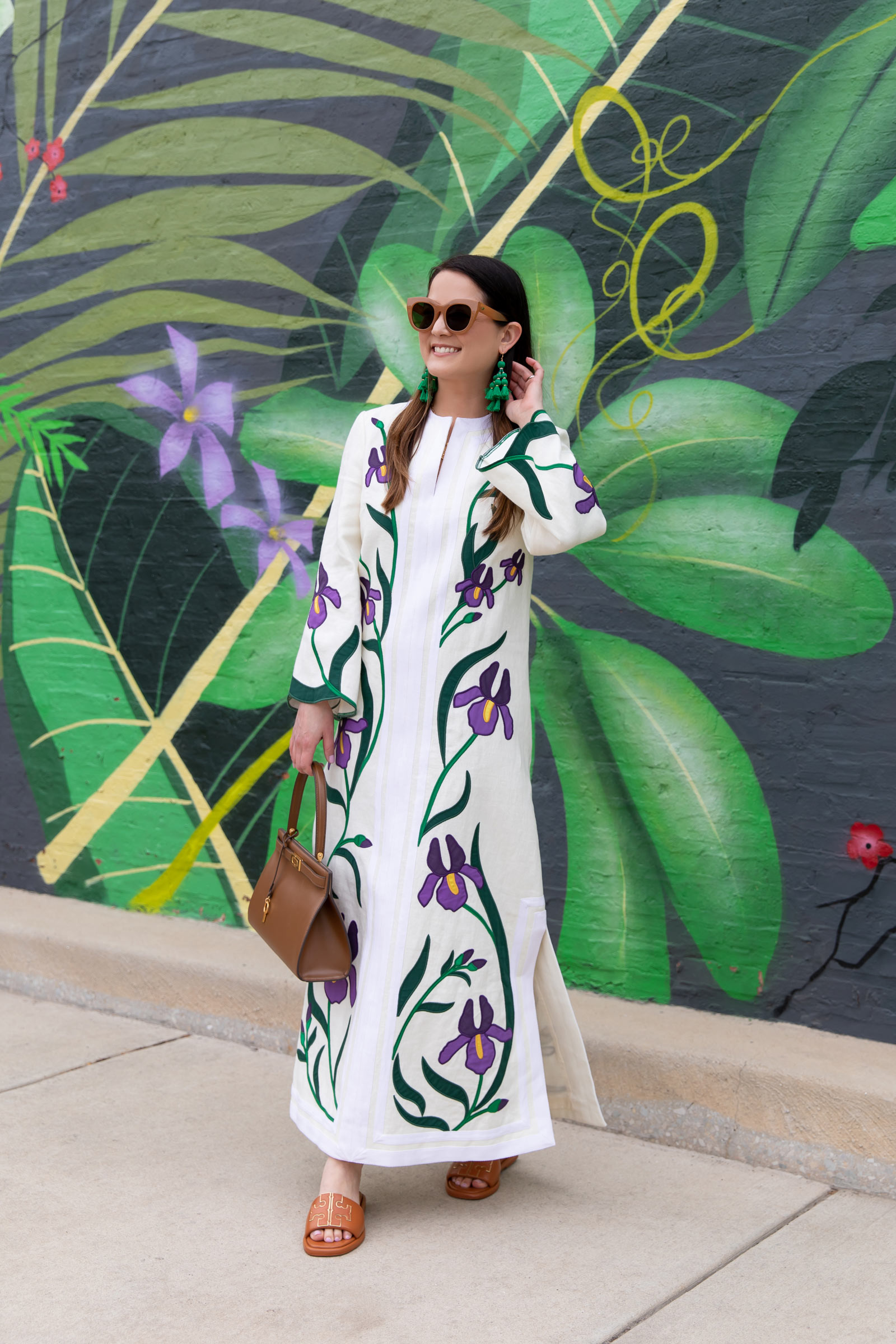 Tory Burch Iris Embroidered Caftan