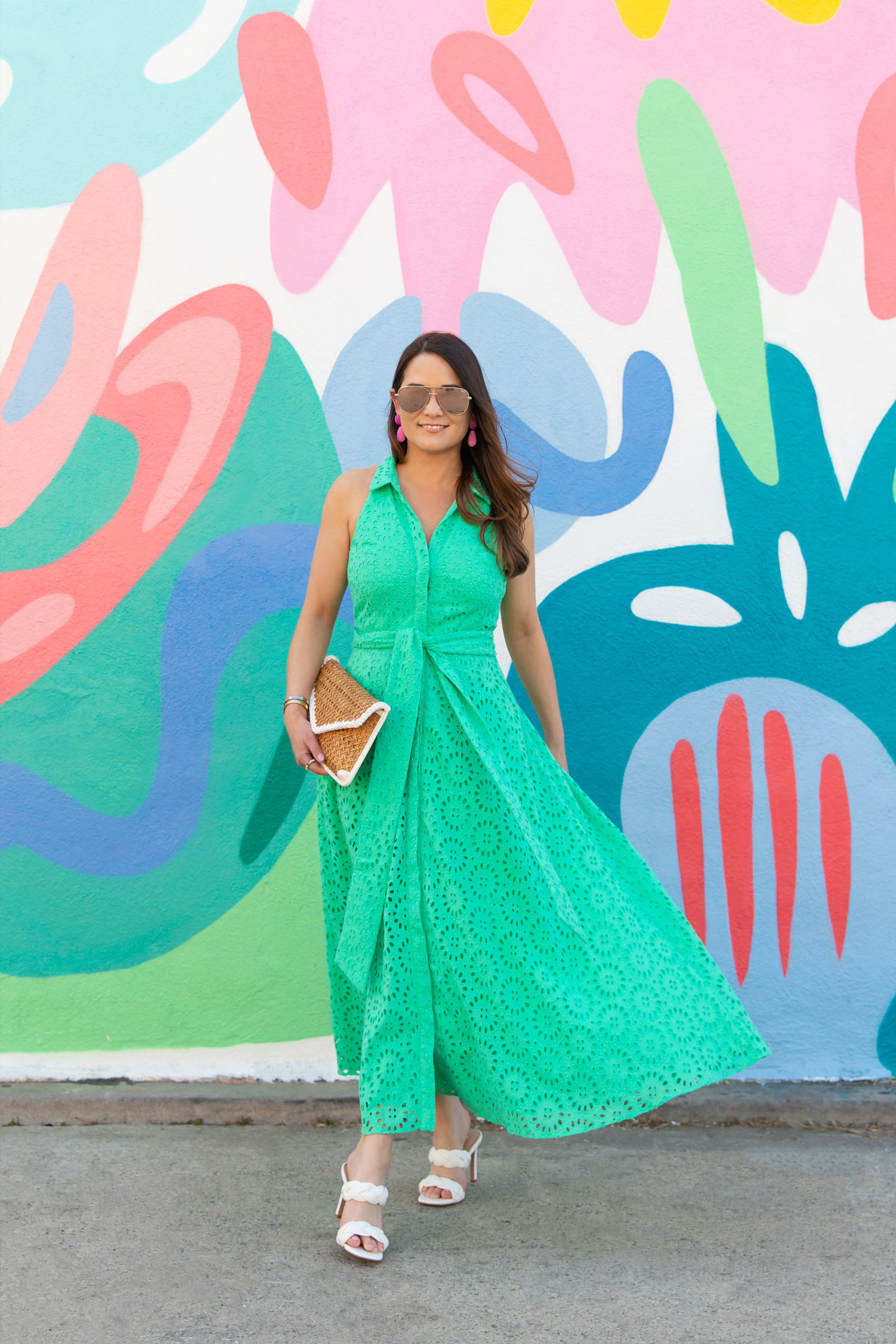 Lilly Pulitzer Chrisella Green Eyelet ...