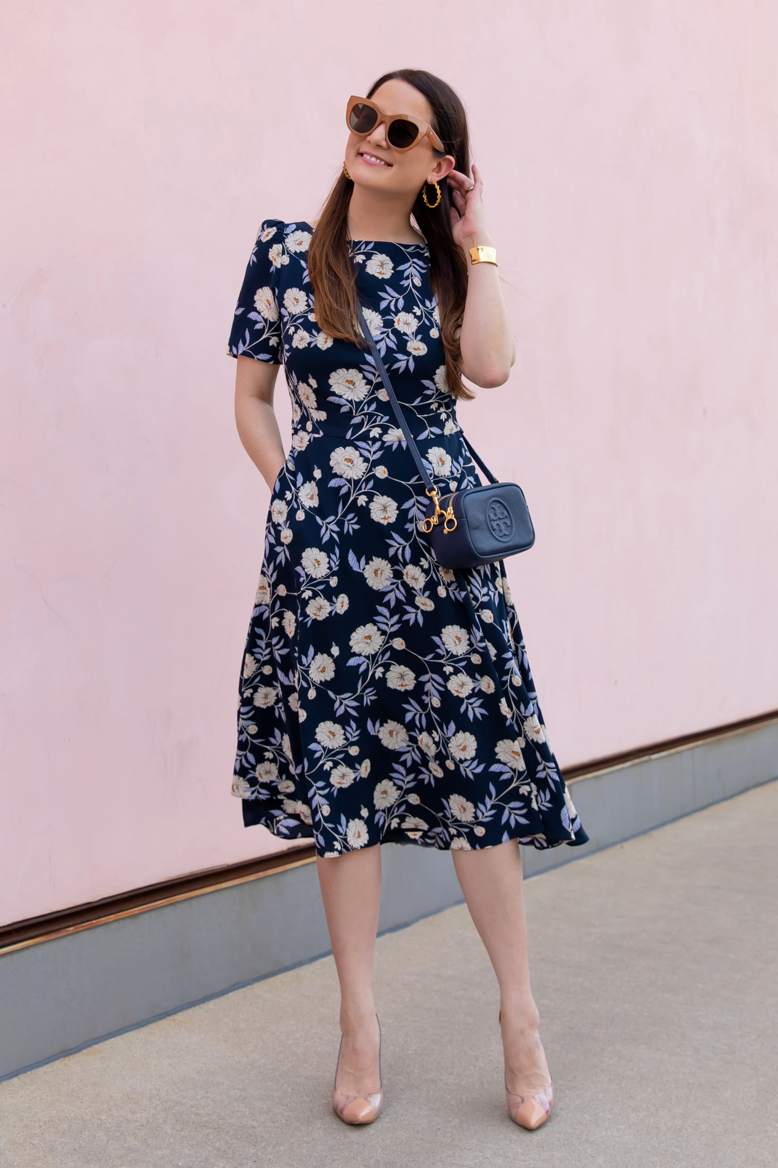Tory Burch Navy Crossbody Bag