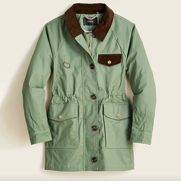 J Crew Field Jacket Light Green